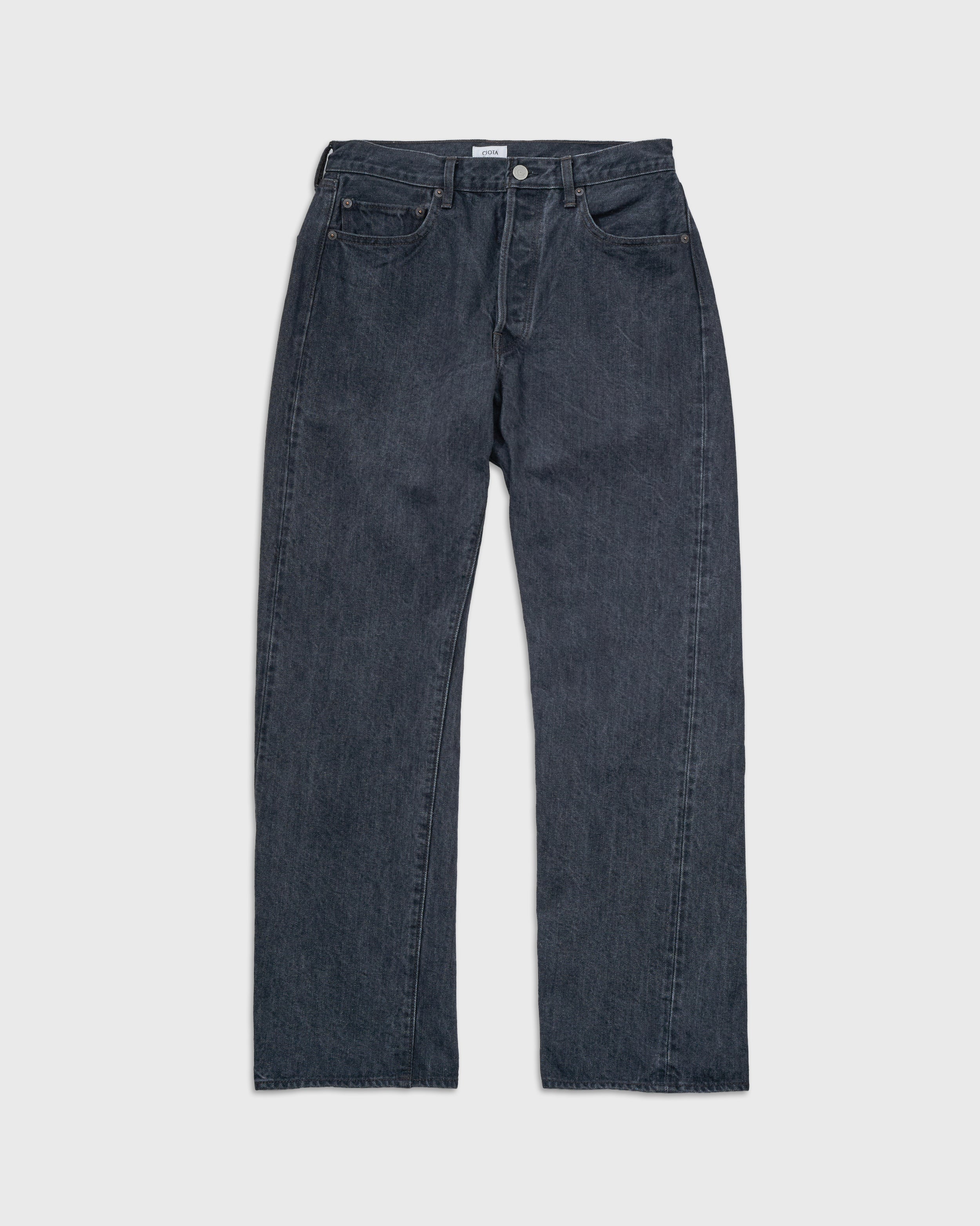 CIOTA New Straight 5 Pocket Pants, Medium Black – Keylime Tokyo