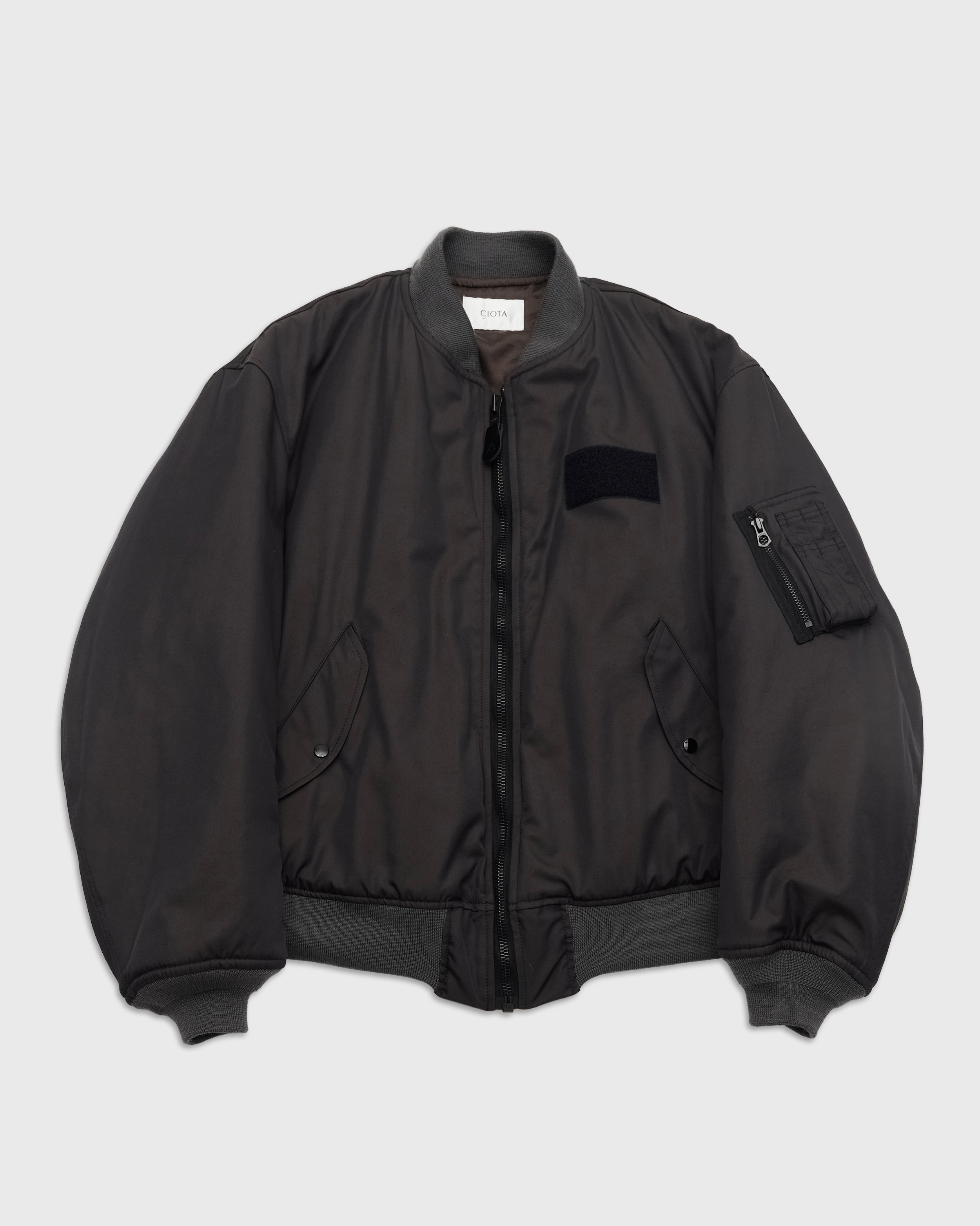 CIOTA MA-1 Flight Jacket, Chacoal – Keylime Tokyo