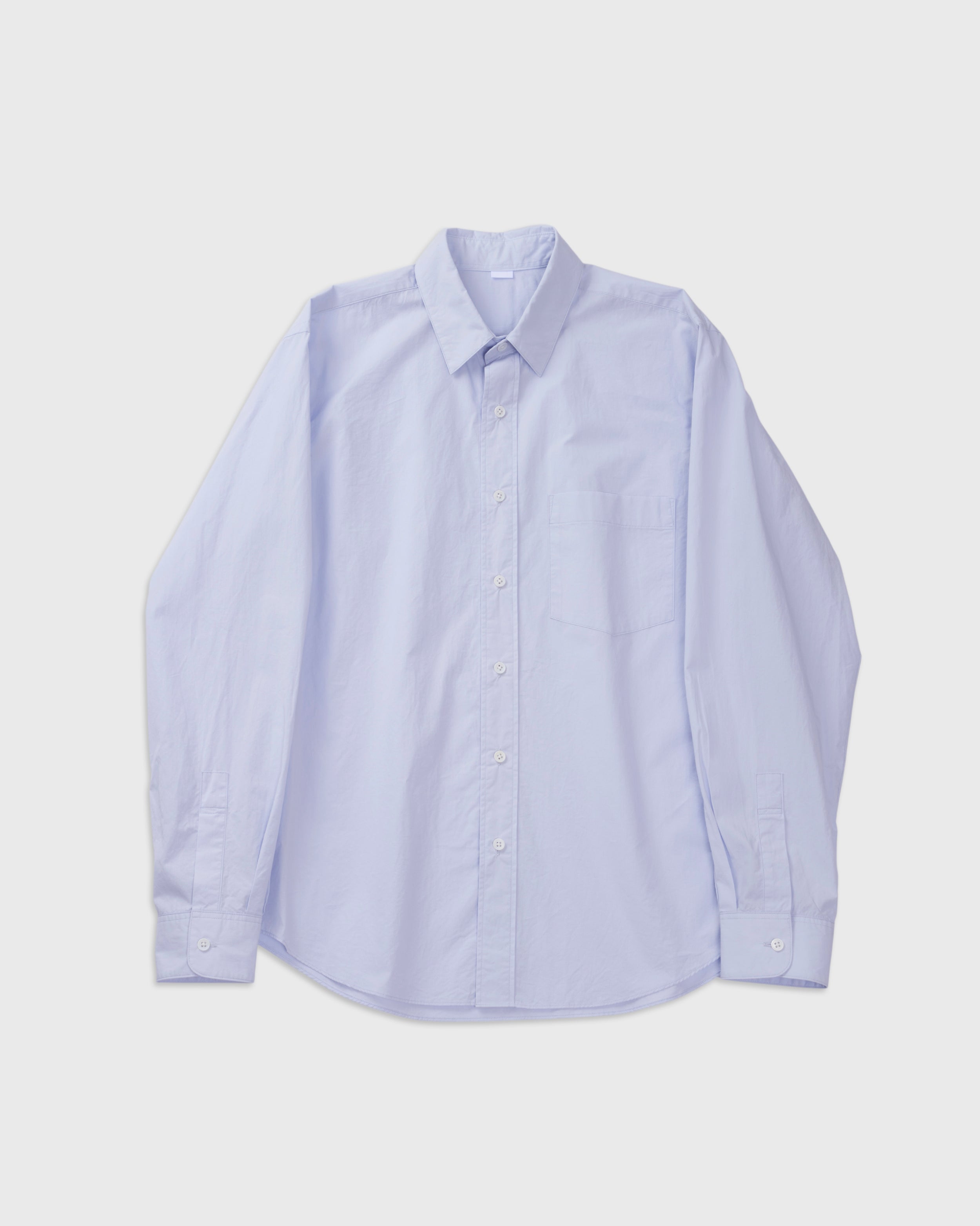 S H Cotton Regular Collar Shirt, Light Blue – Keylime Tokyo