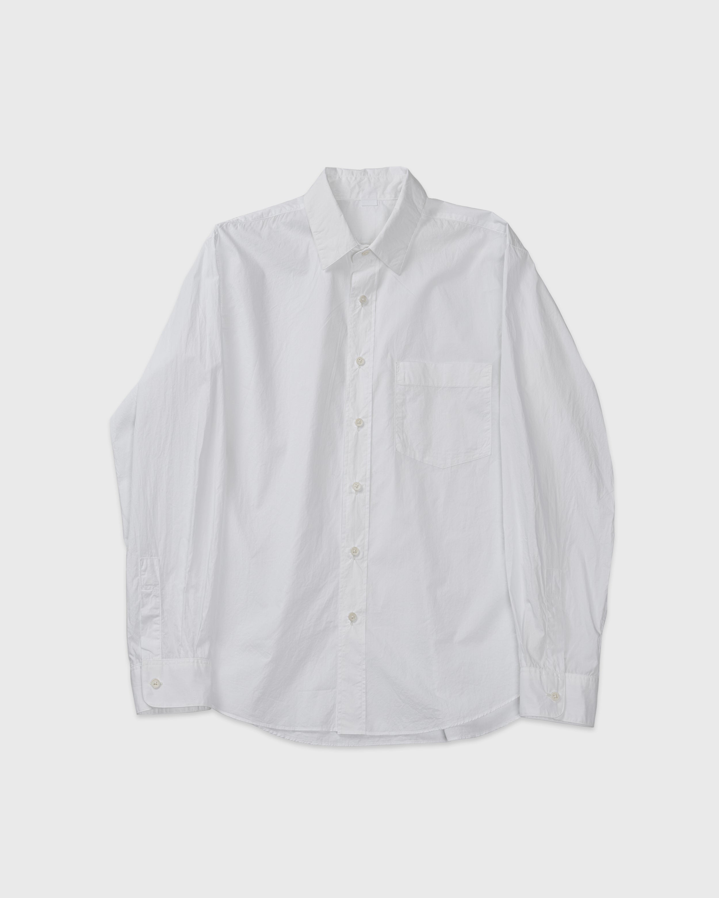 S H Cotton Regular Collar Shirt(Alumo), White – Keylime Tokyo