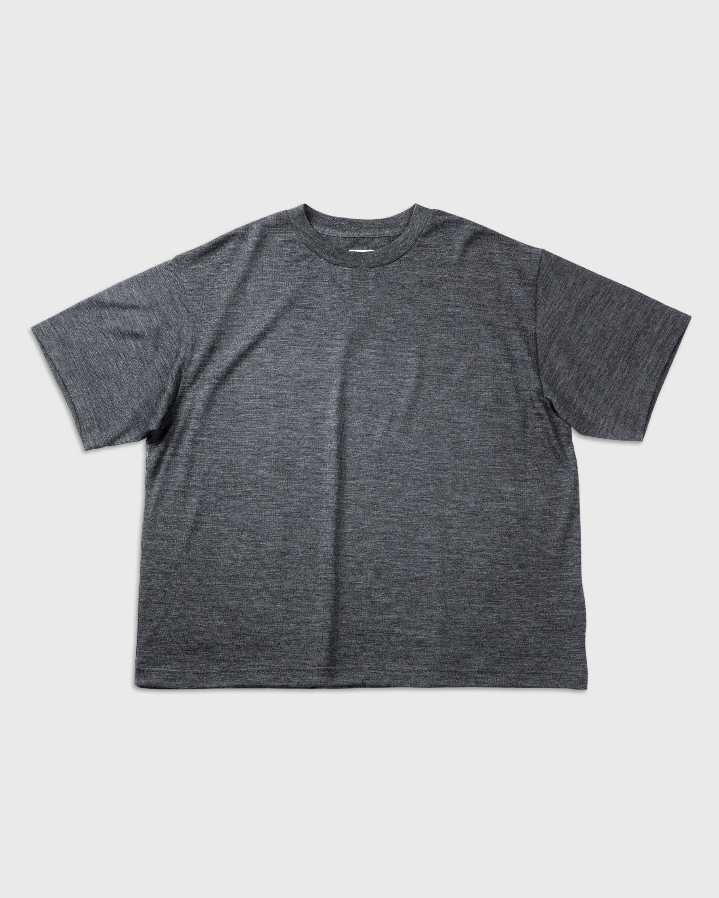 holk Wool Short Sleeve T-Shirt, Grey – Keylime Tokyo