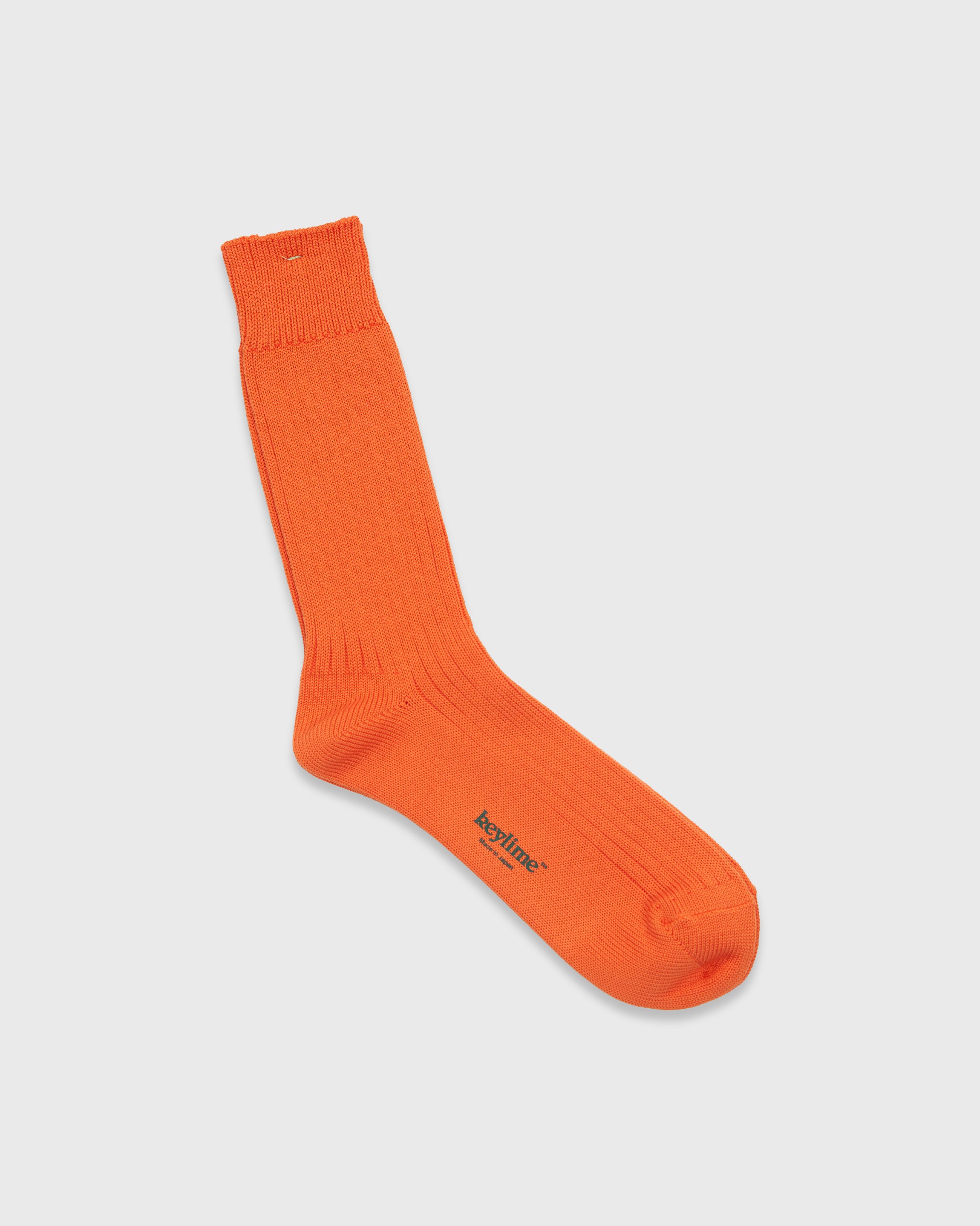 keylime Cotton Rib Socks, Orange – Keylime Tokyo