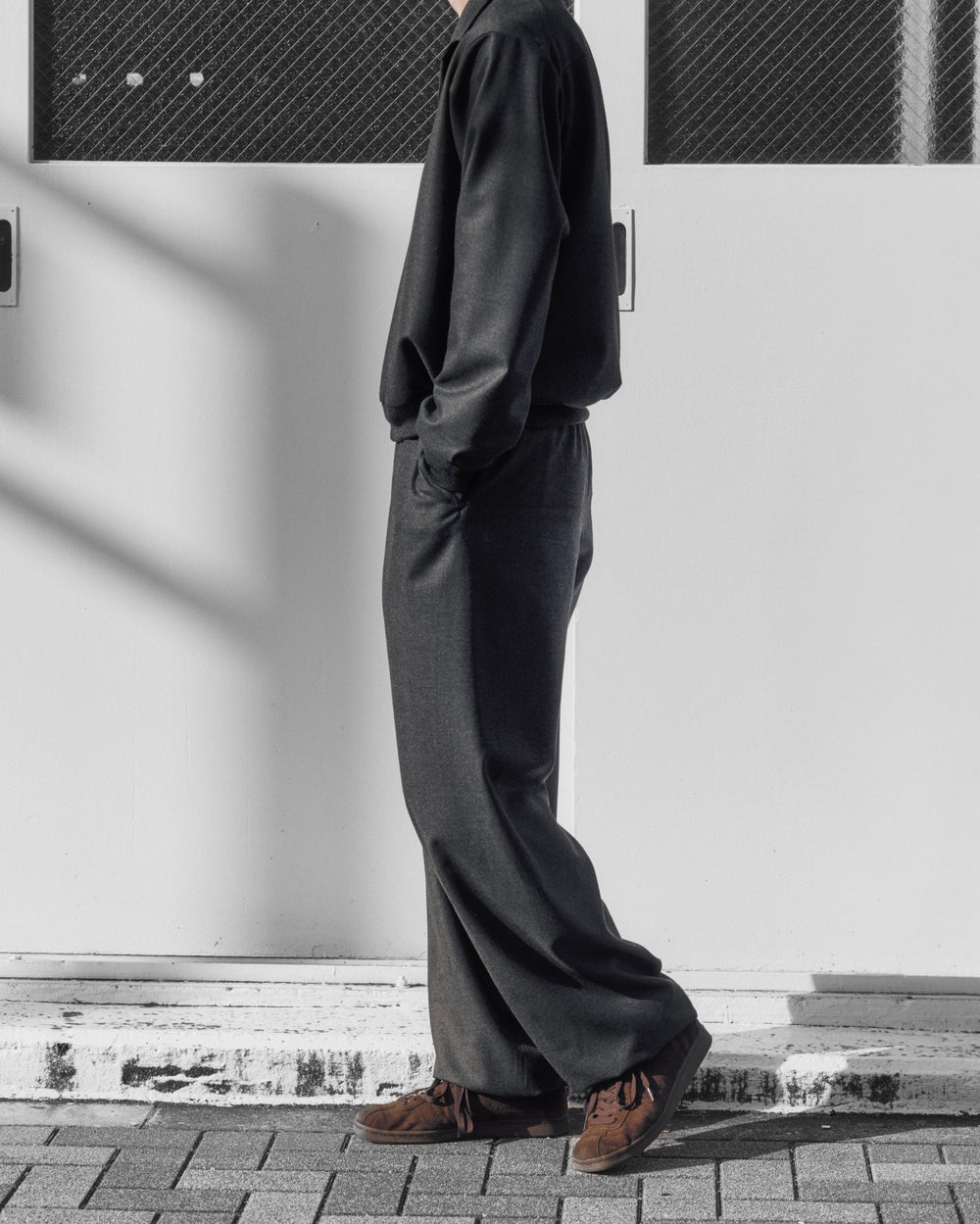 SUNSEA N.M Thickened w/耳 3123 Long Sleeve Polo、3143 Easy Pants