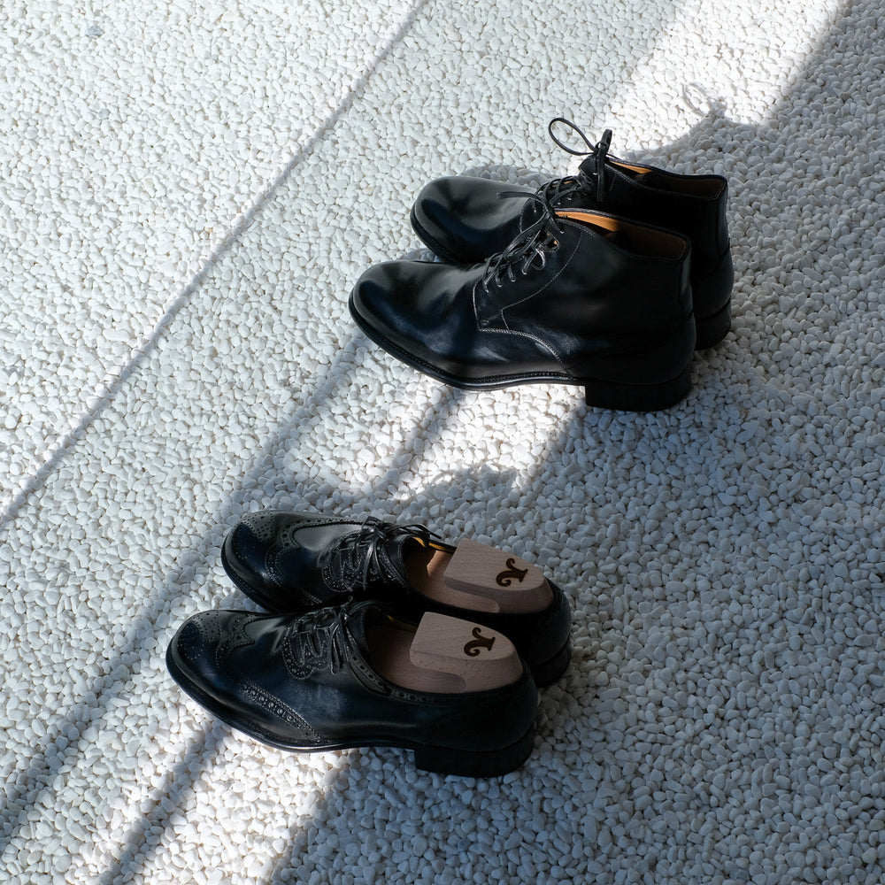 Le Yucca's Black box calf shoes