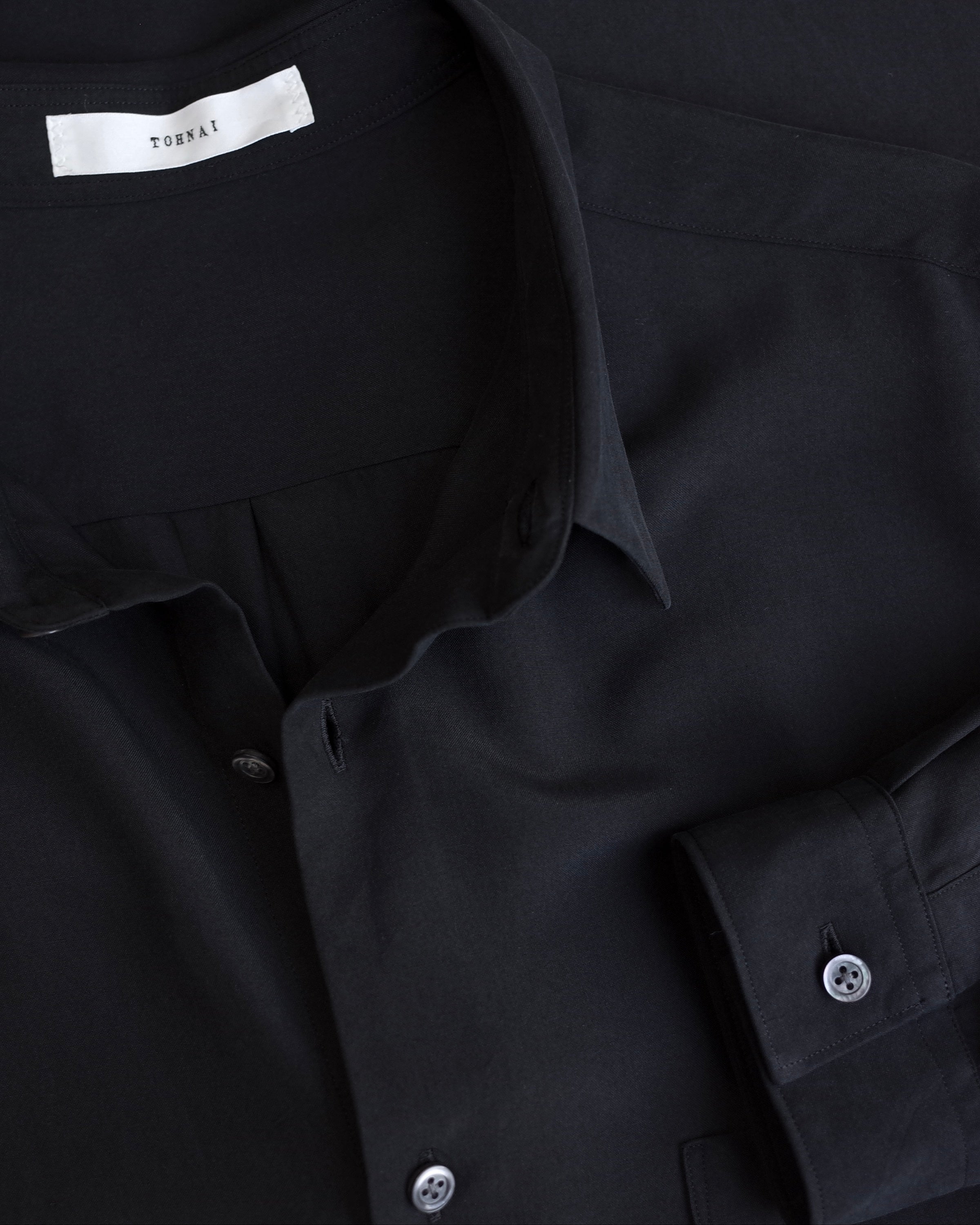 TOHNAI | Tough Silk Poplin Regular Collar Shirt – Keylime Tokyo