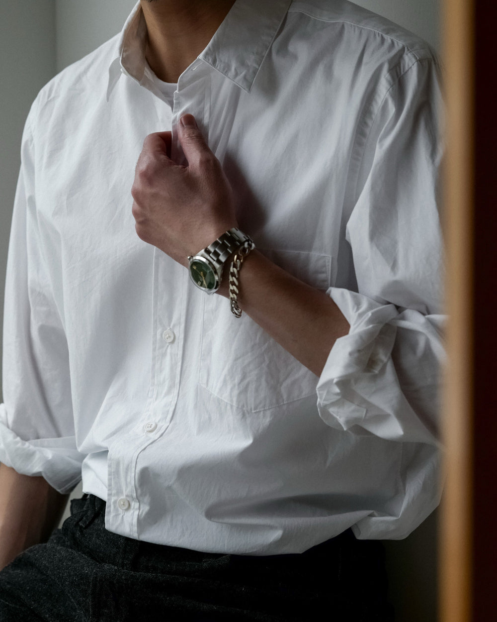 S H | Cotton Regular Collar Shirt