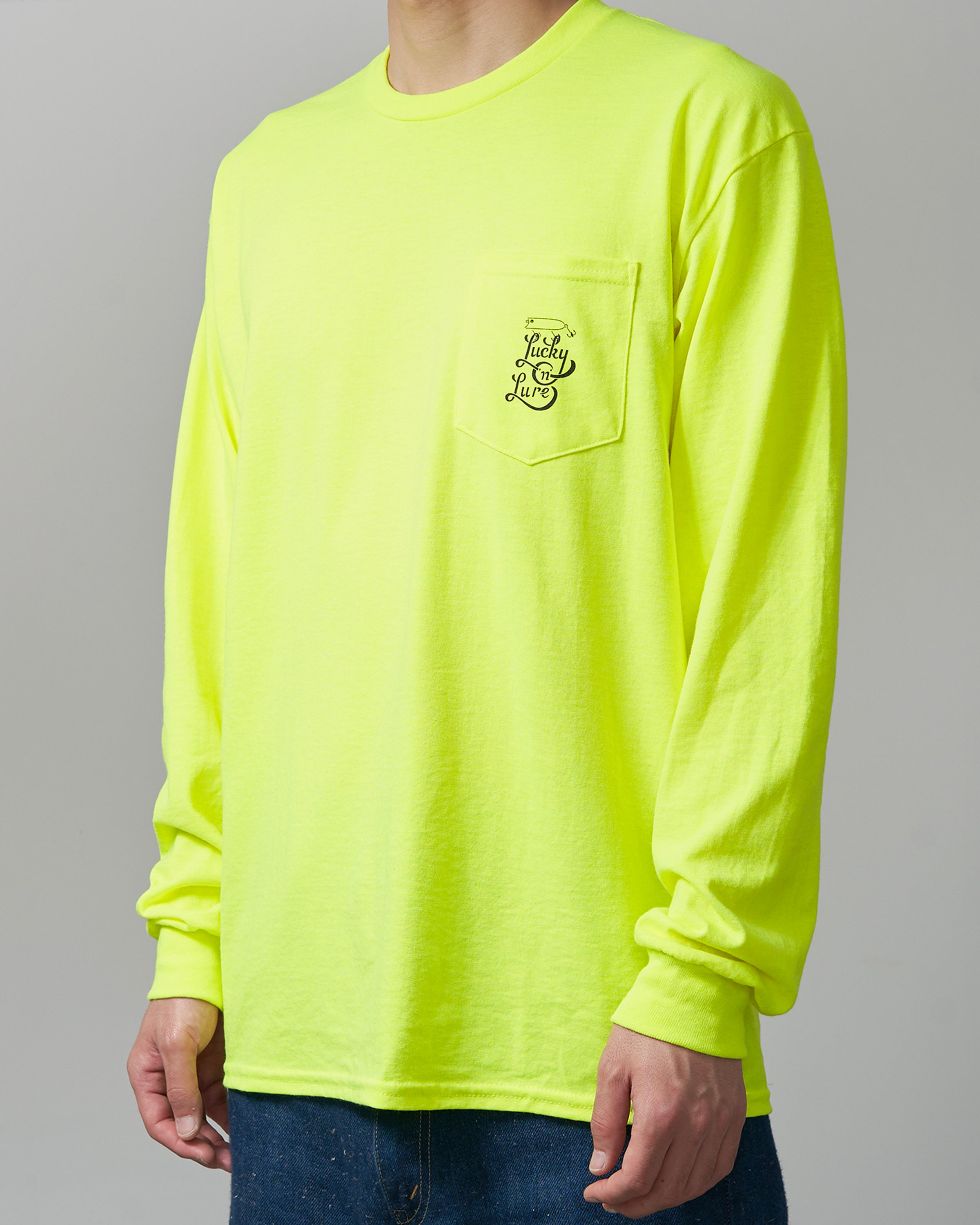 Lucky ‘n’ Lure Pocket Tee Long Sleeve, Green