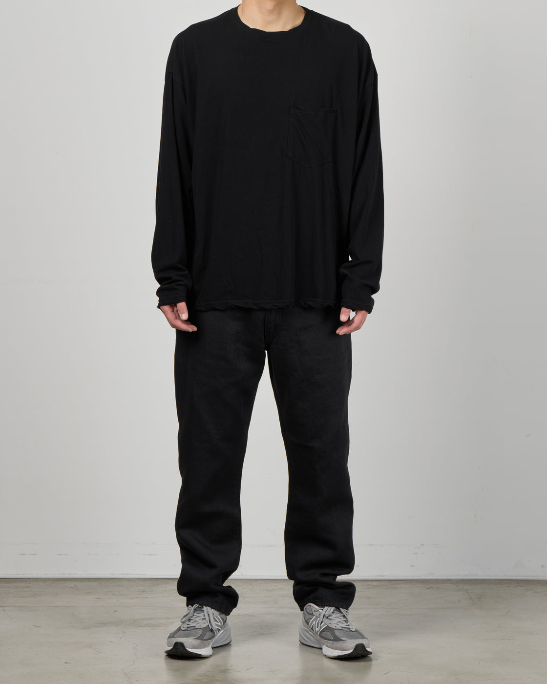 1027 26SS Cutsew Long Sleeve, Black
