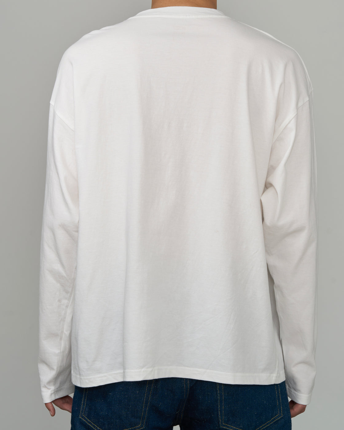 1027 Cutsew Long Sleeve, White