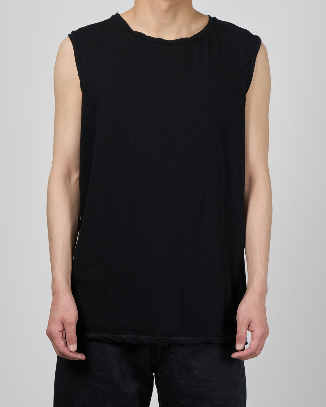 1027 26SS Cutsew No Sleeve, Black