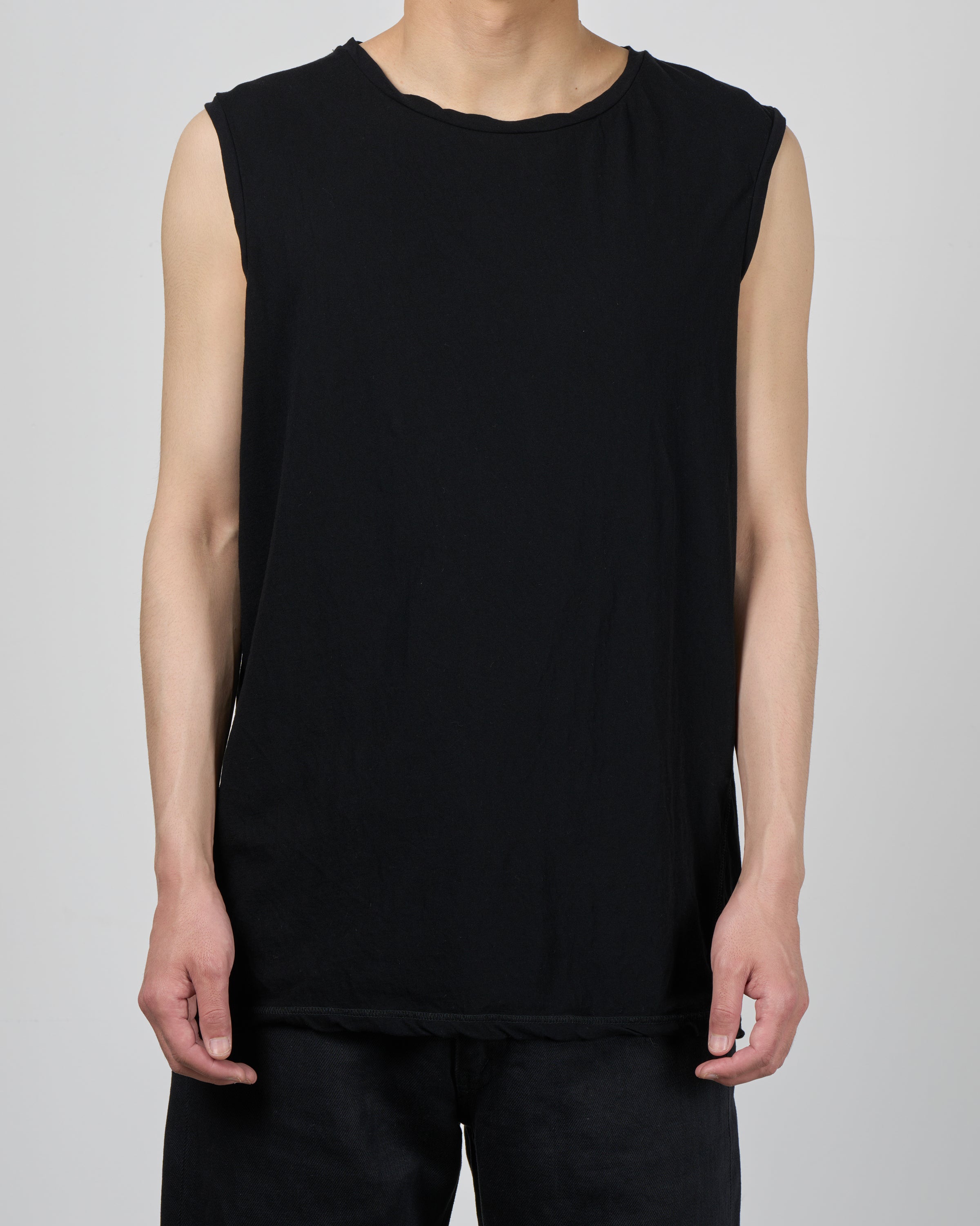 1027 26SS Cutsew No Sleeve, Black