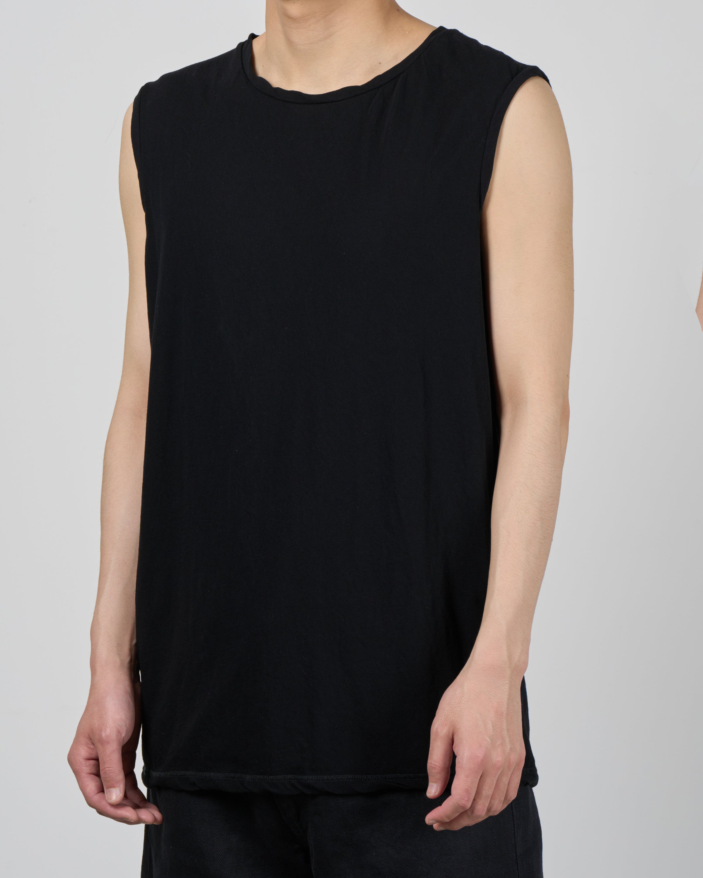 1027 26SS Cutsew No Sleeve, Black