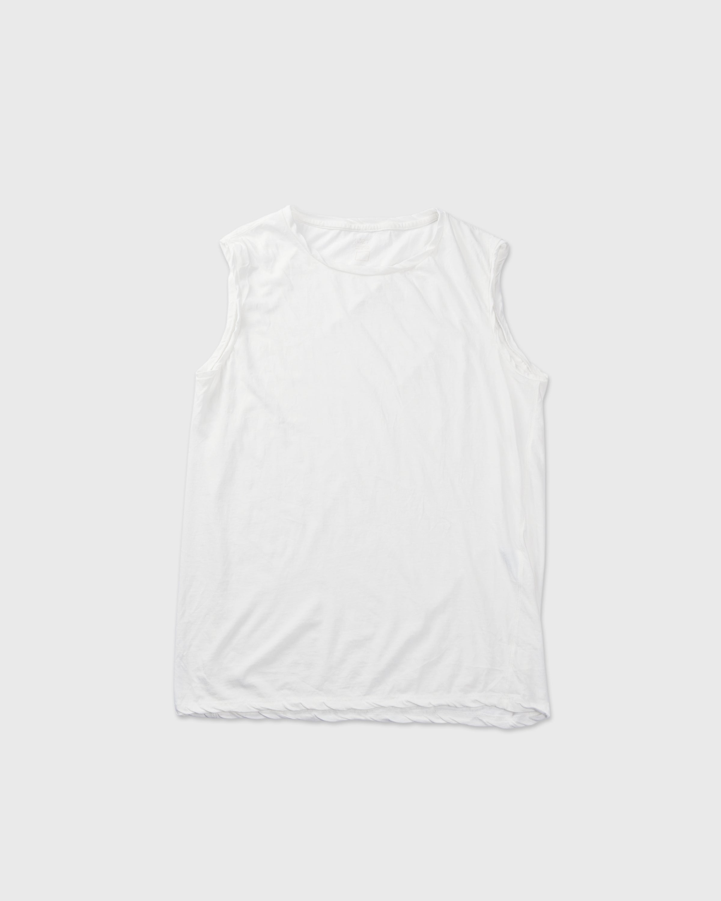 1027 26SS Cutsew No Sleeve, White