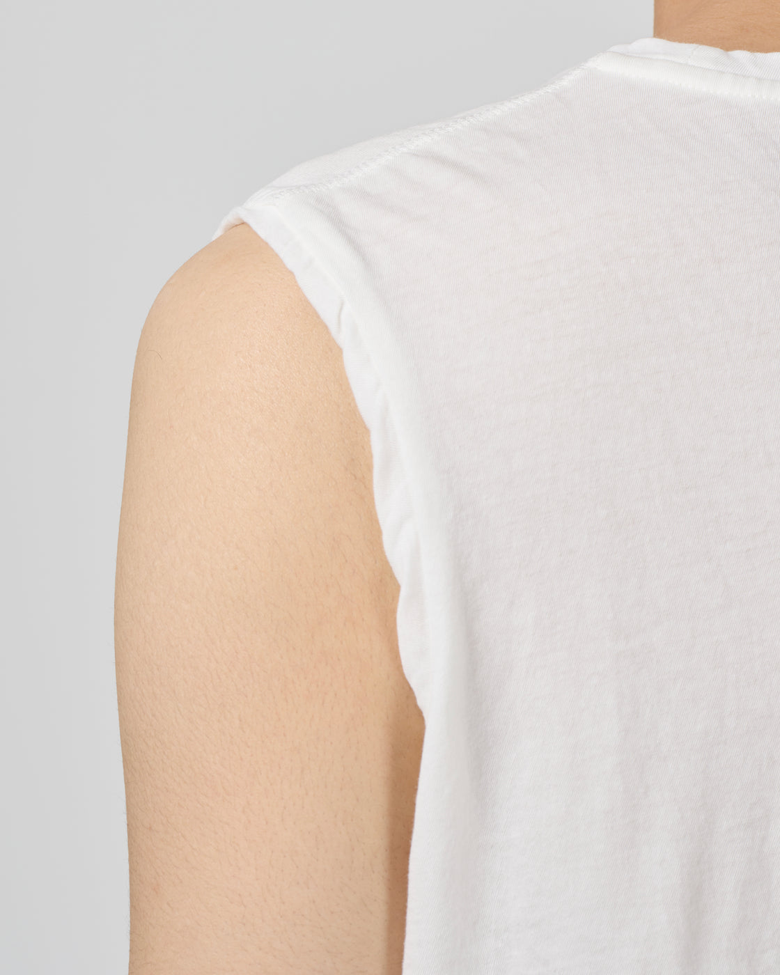 1027 26SS Cutsew No Sleeve, White