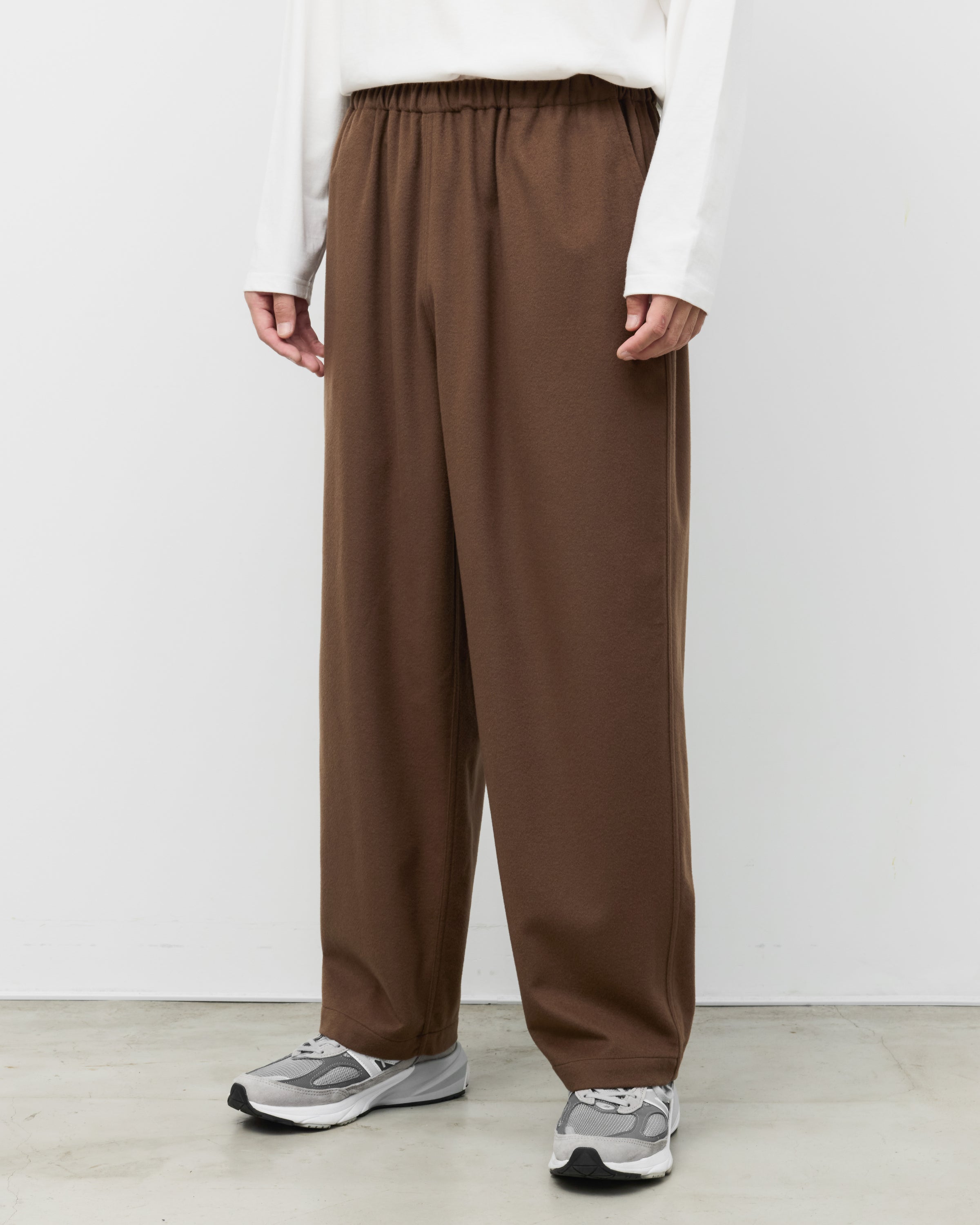 holk Kang Fu Pants(Lamb Short Beaver), Brown