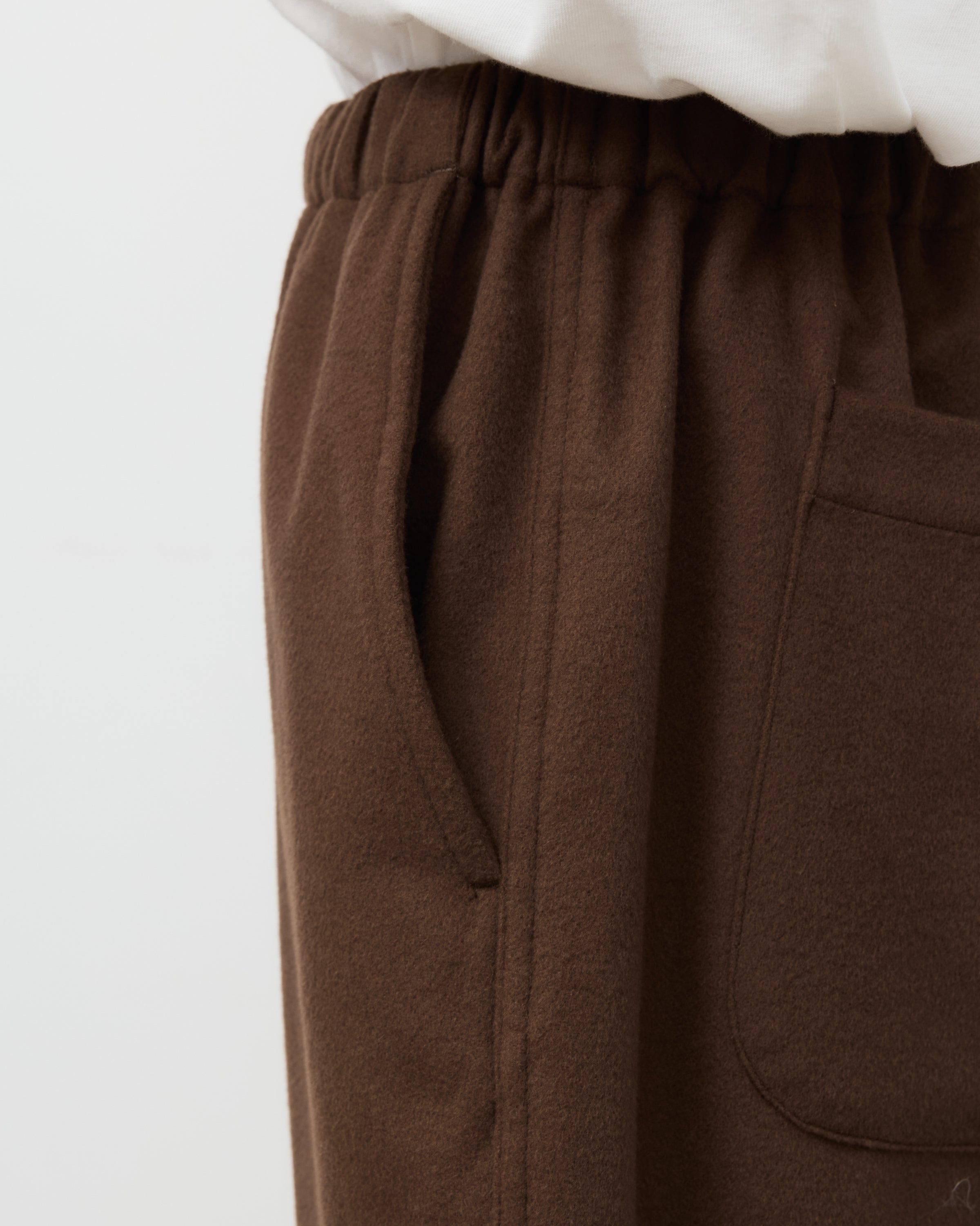 holk Kang Fu Pants(Lamb Short Beaver), Brown