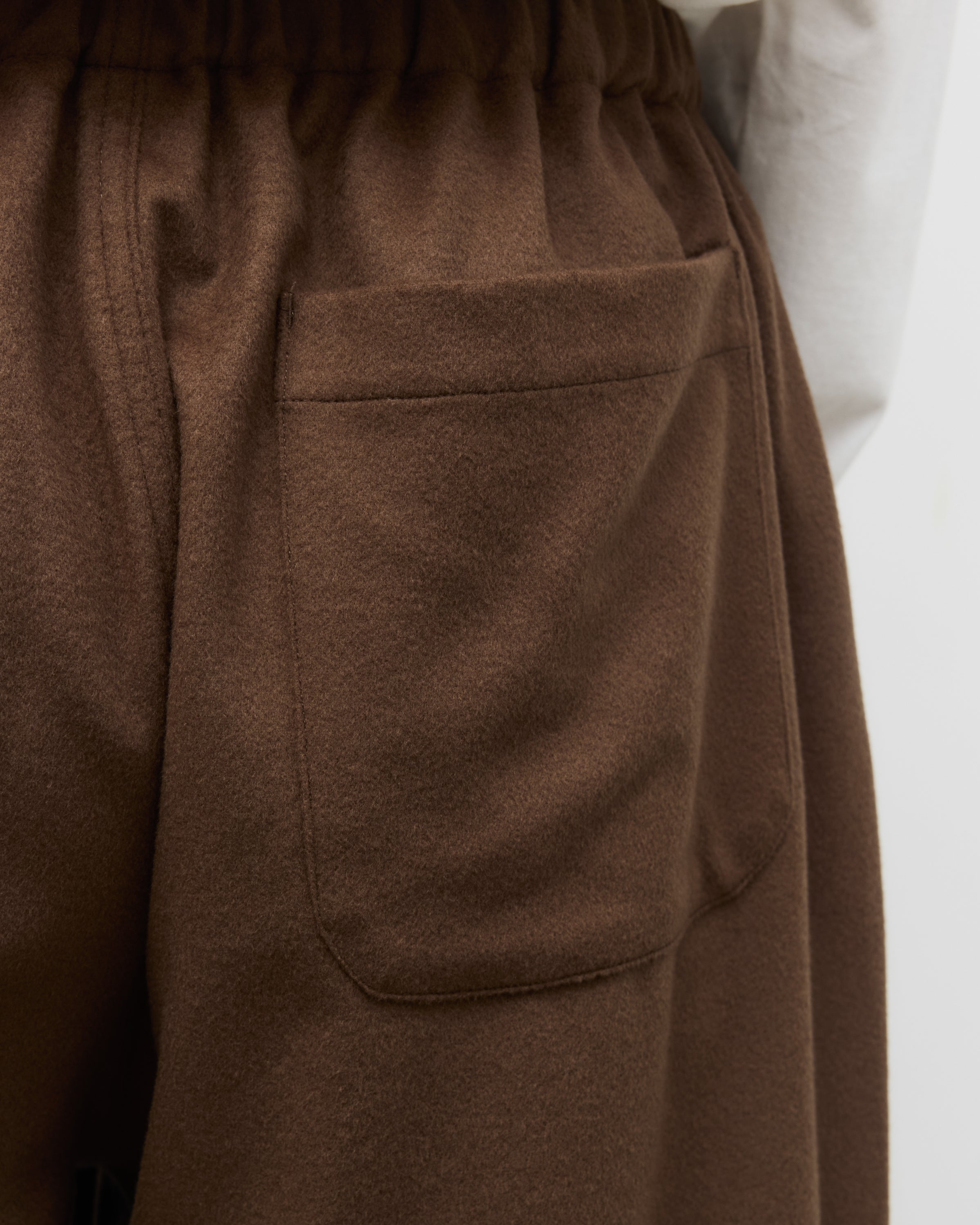 holk Kang Fu Pants(Lamb Short Beaver), Brown