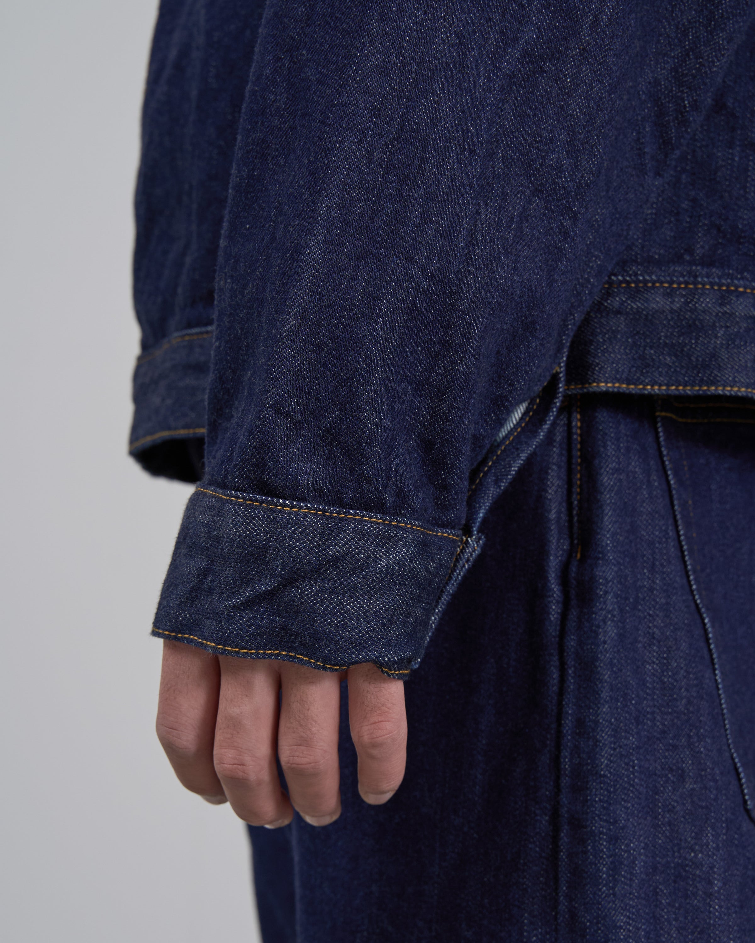 CIOTA New Single Pocket Denim Jacket, Navy