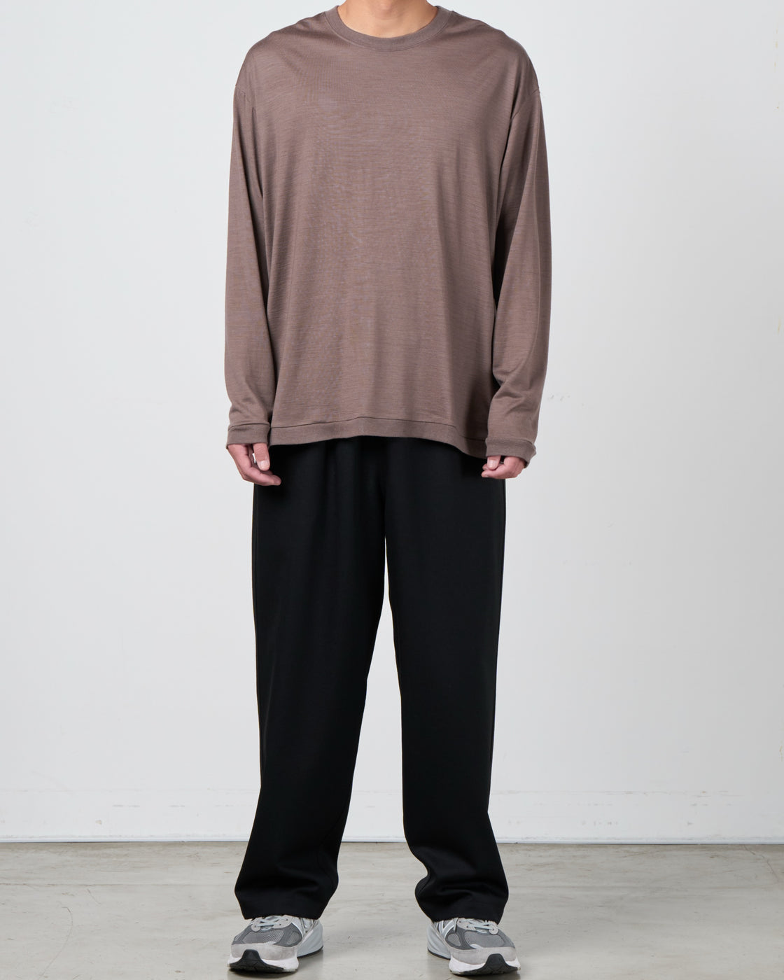 holk Wool Long Sleeve Tee, Tope