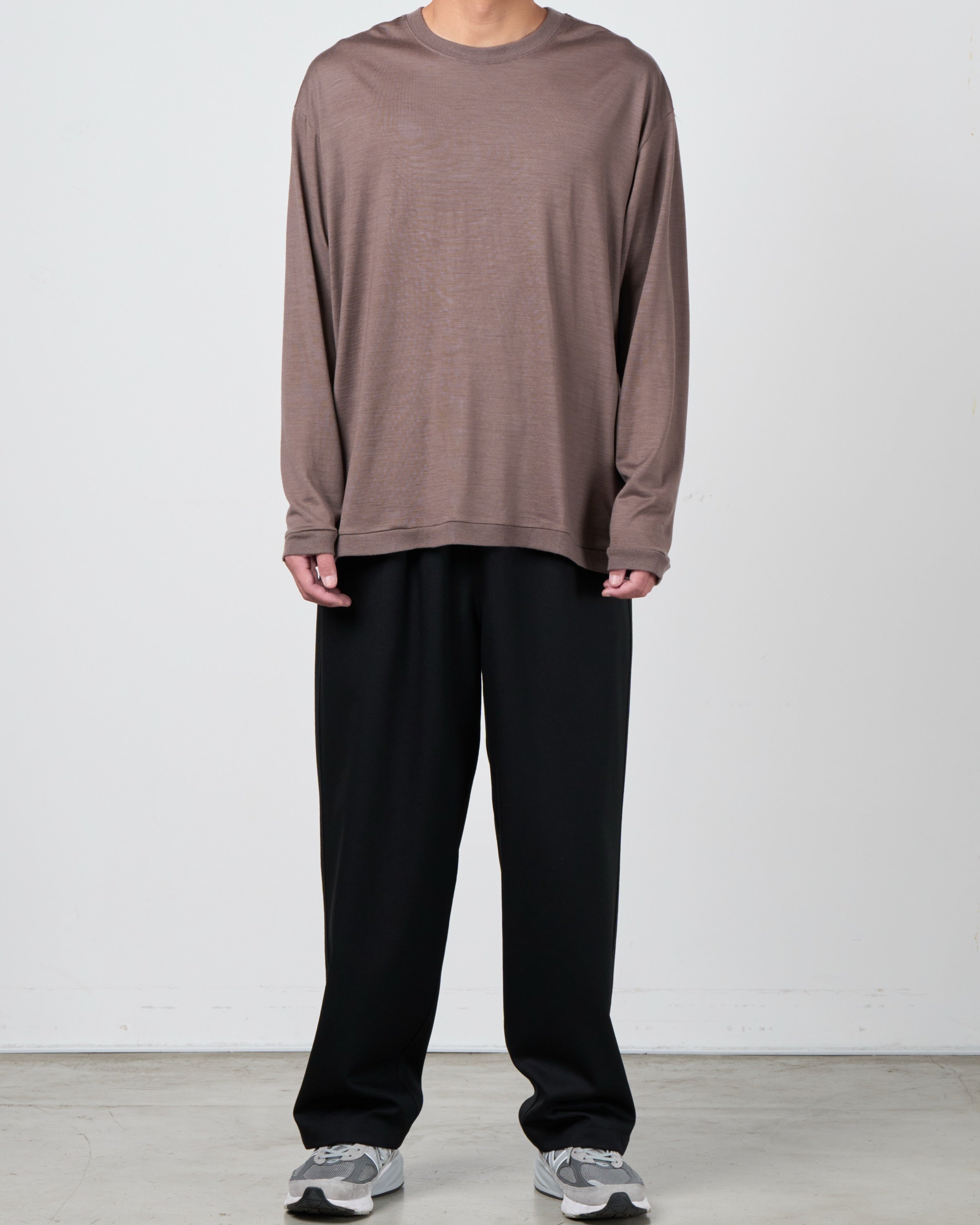 holk Wool Long Sleeve Tee, Tope