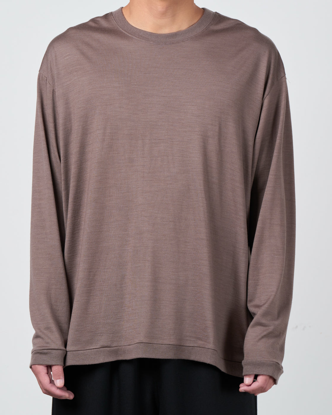 holk Wool Long Sleeve Tee, Tope