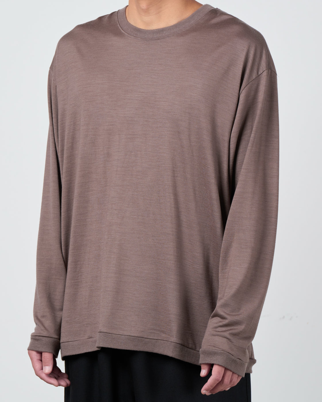 holk Wool Long Sleeve Tee, Tope