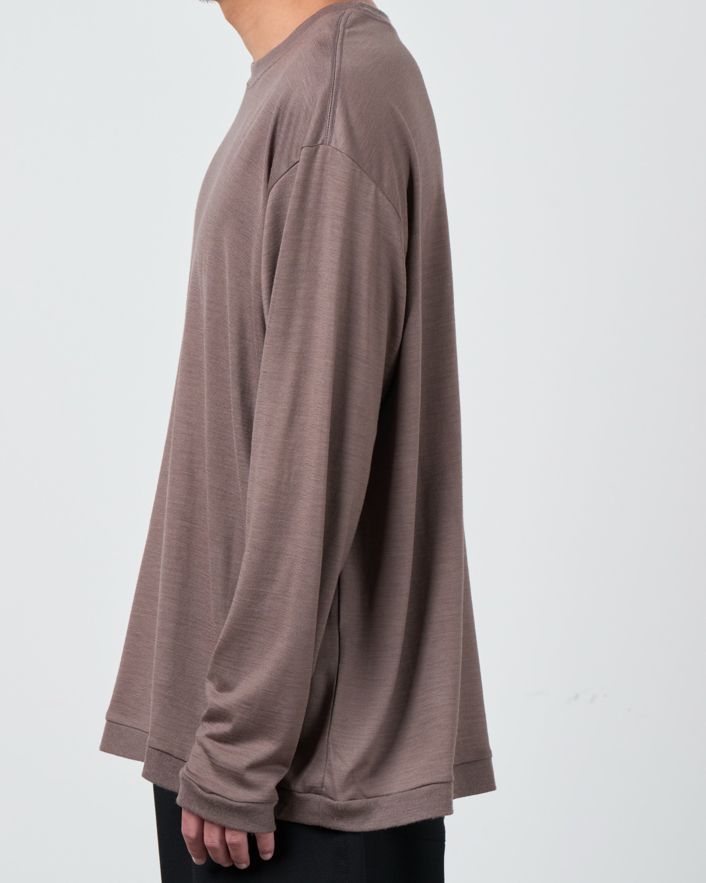 holk Wool Long Sleeve Tee, Tope