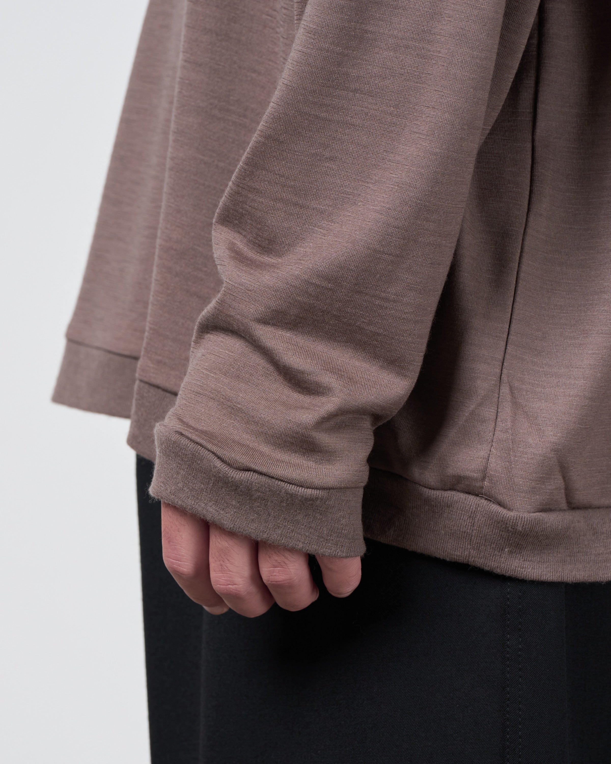 holk Wool Long Sleeve Tee, Tope