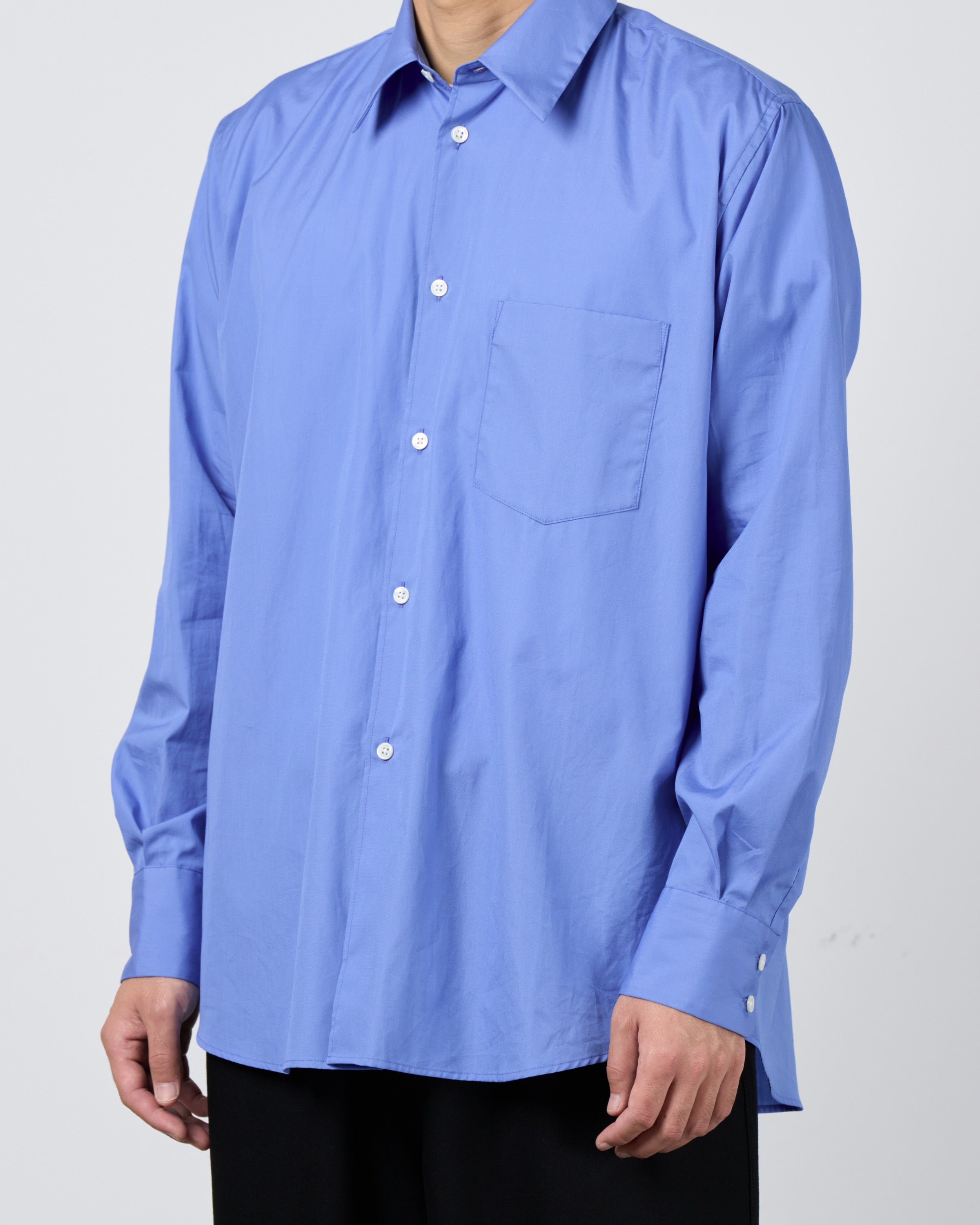Dhal Pima Cotton Dress Regular Shirt, Blue