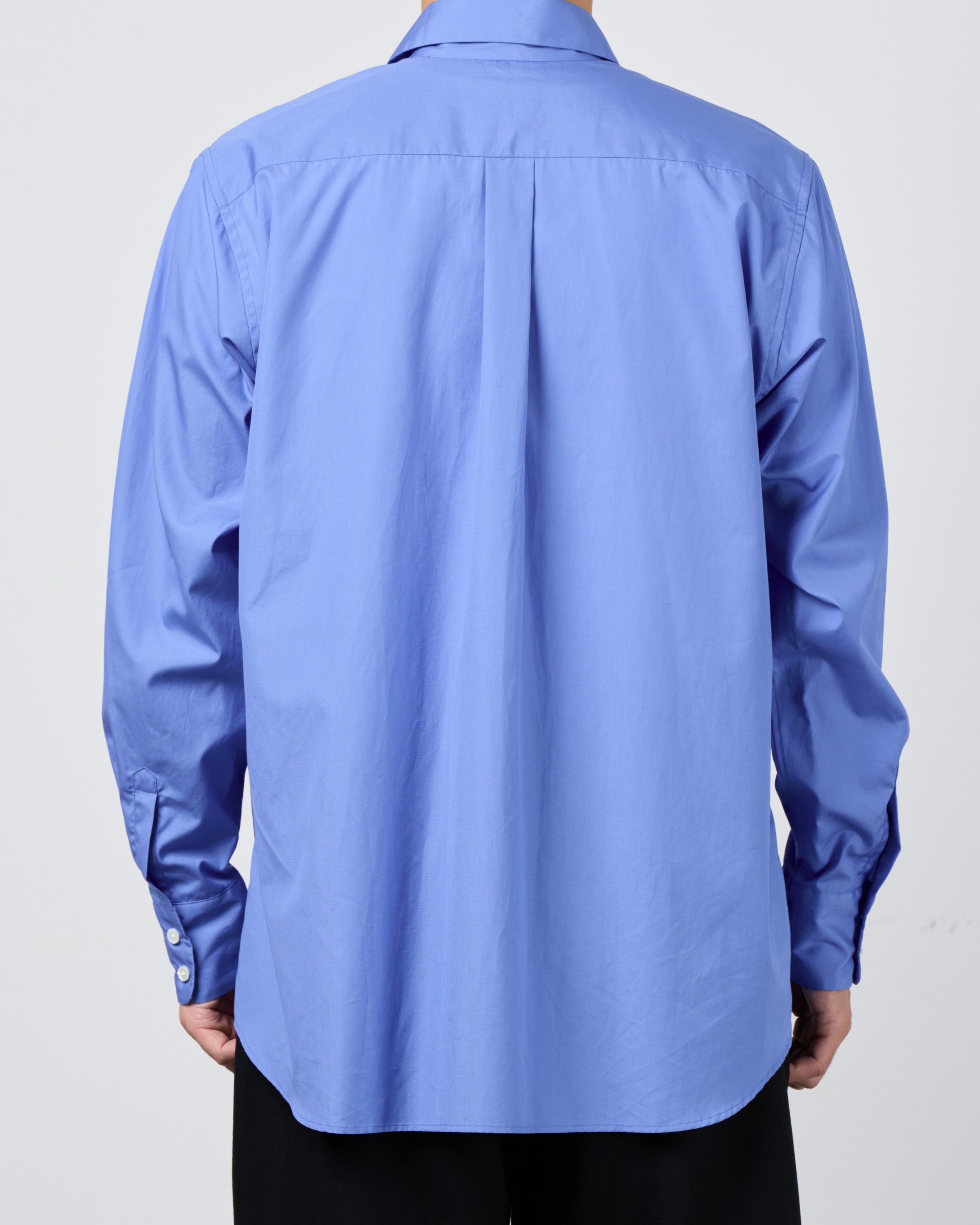 Dhal Pima Cotton Dress Regular Shirt, Blue
