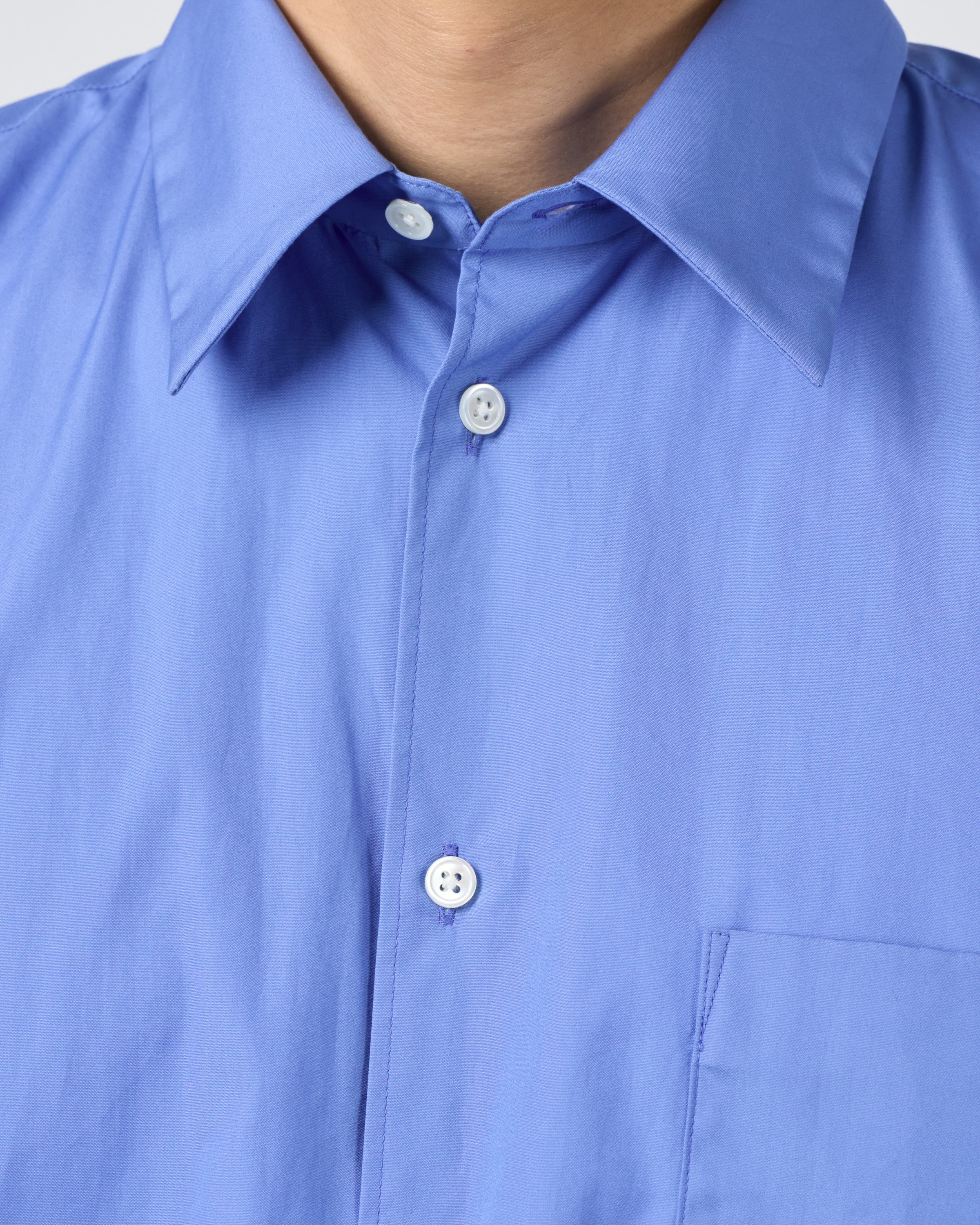 Dhal Pima Cotton Dress Regular Shirt, Blue