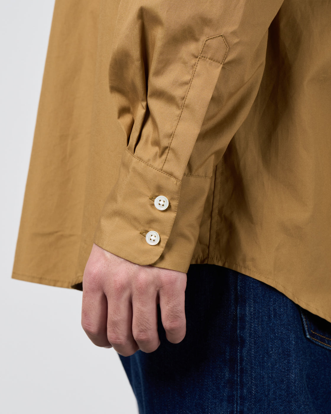 Dhal Pima Cotton Dress Regular Shirt, Brown