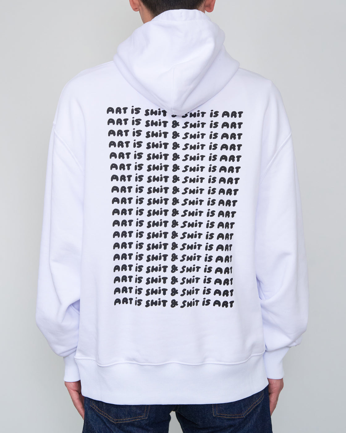 EGYBOY Hoodie  ART IS SHIT, White