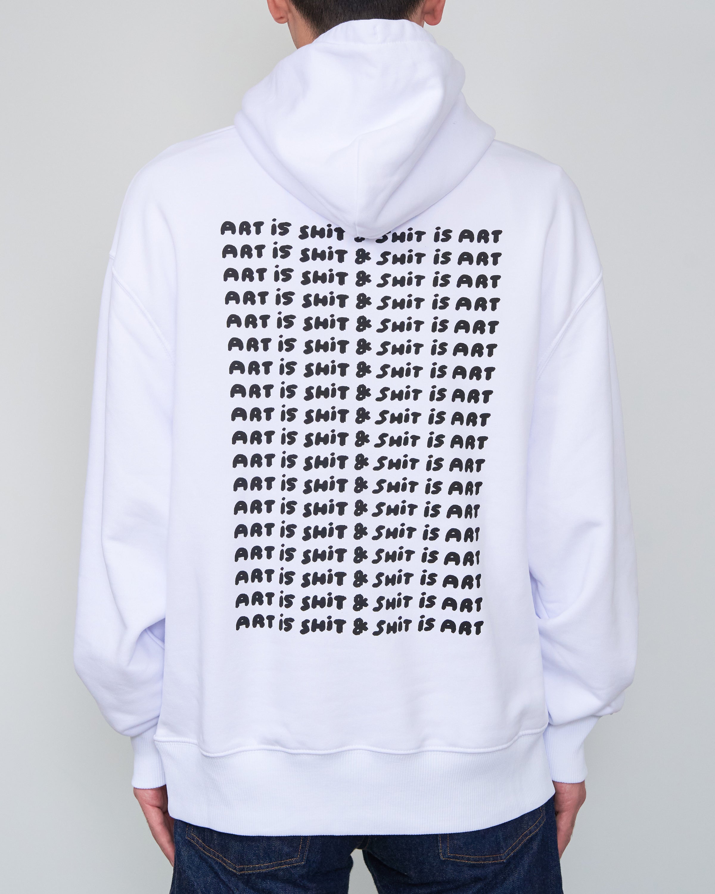 EGYBOY Hoodie  ART IS SHIT, White