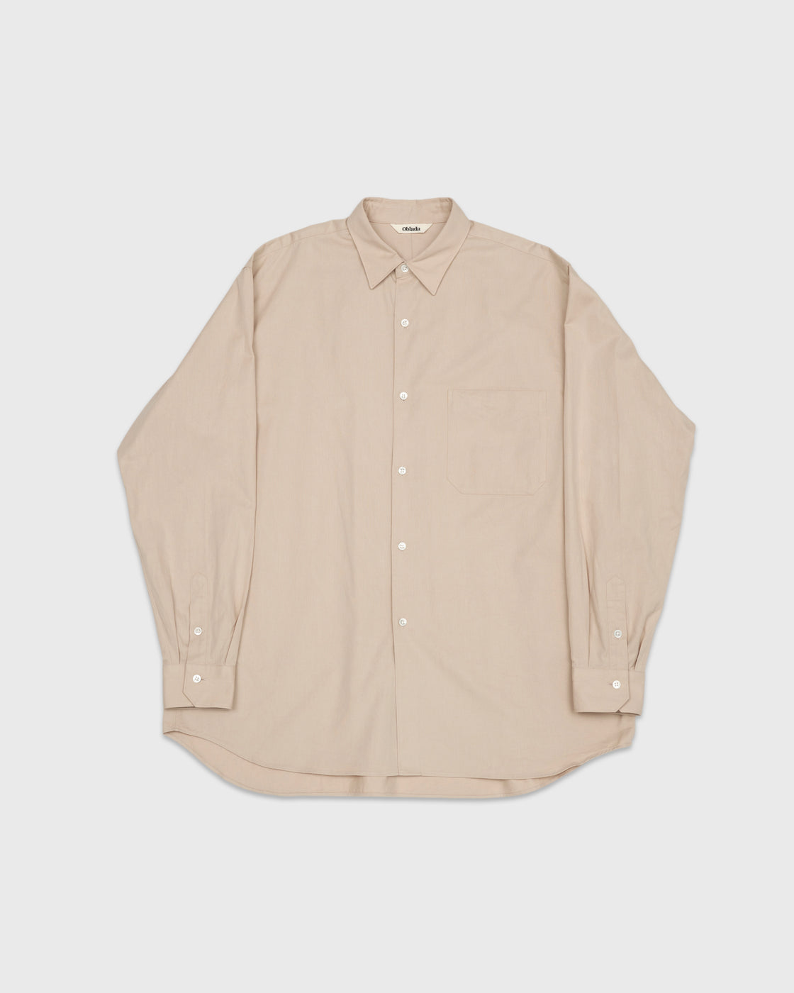 Oblada Twill Authentic Shirt, Beige