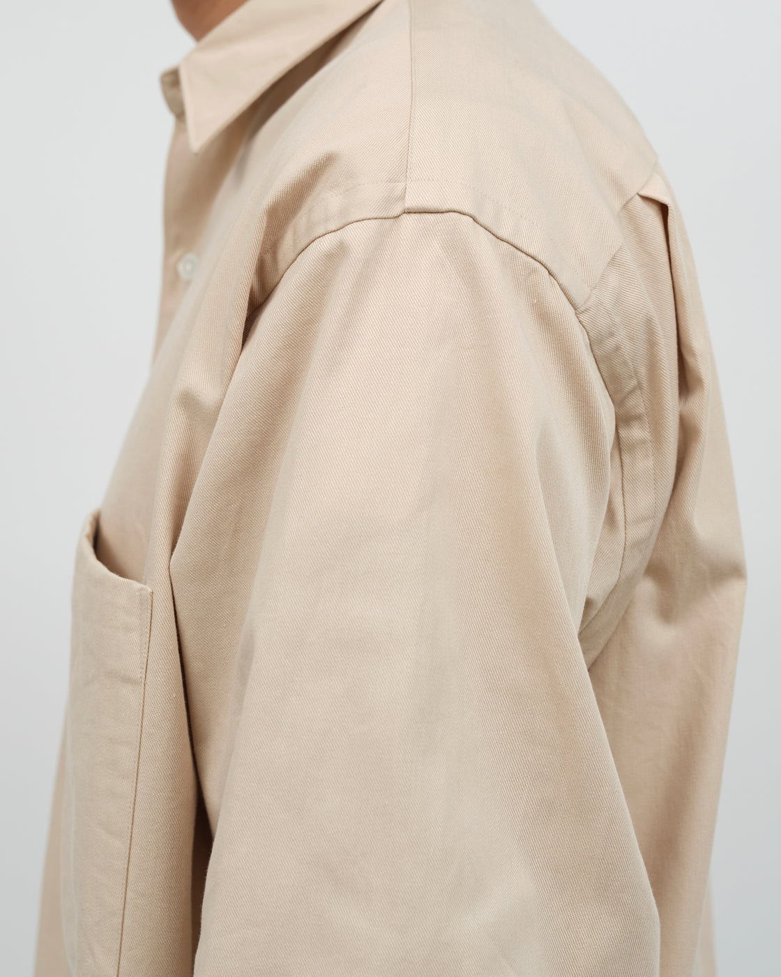 Oblada Twill Authentic Shirt, Beige