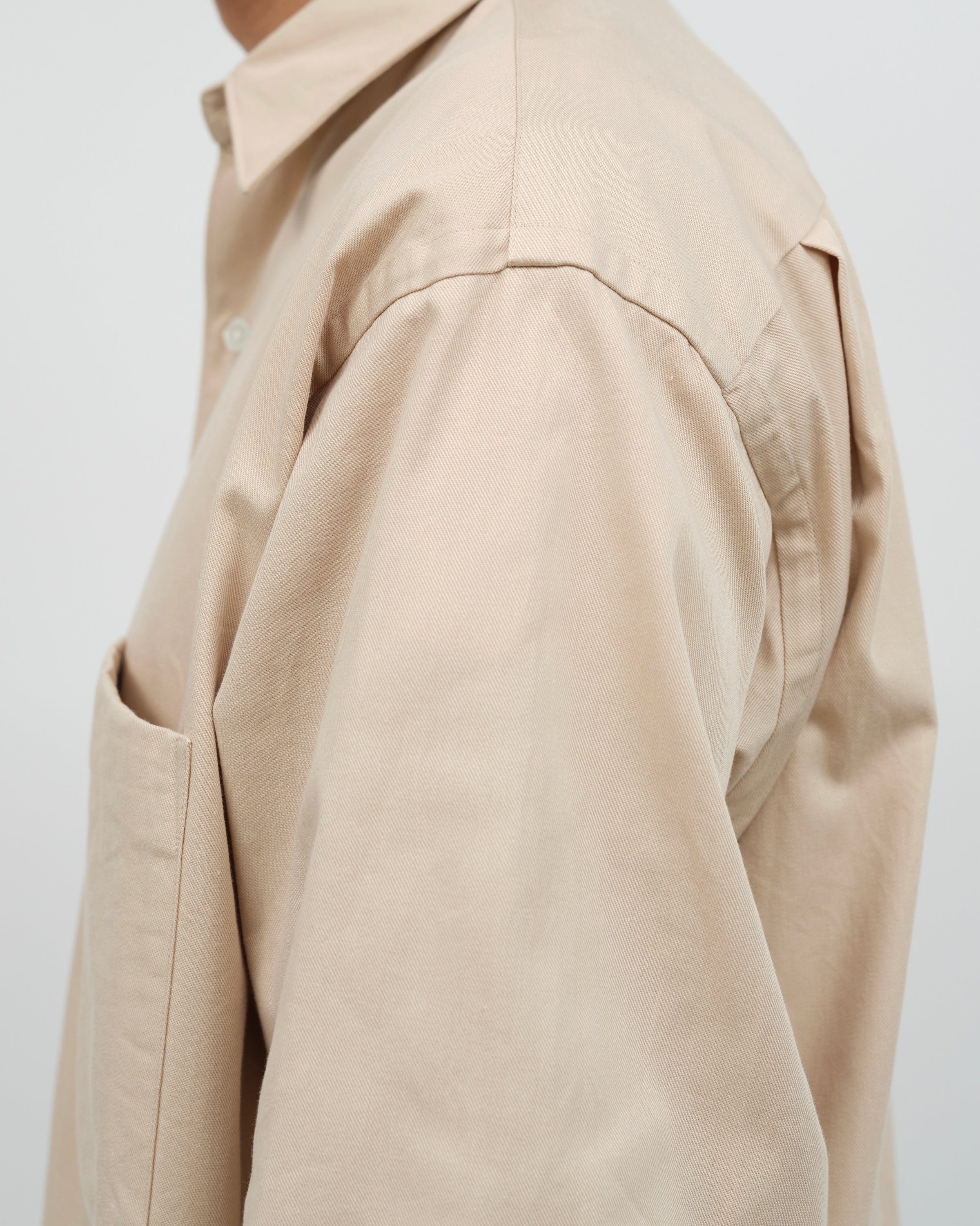 Oblada Twill Authentic Shirt, Beige