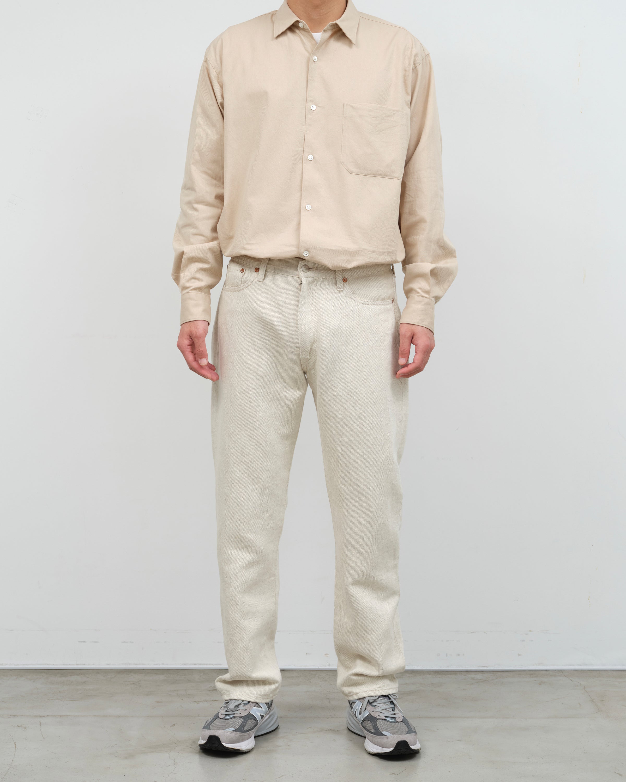 Oblada Twill Authentic Shirt, Beige