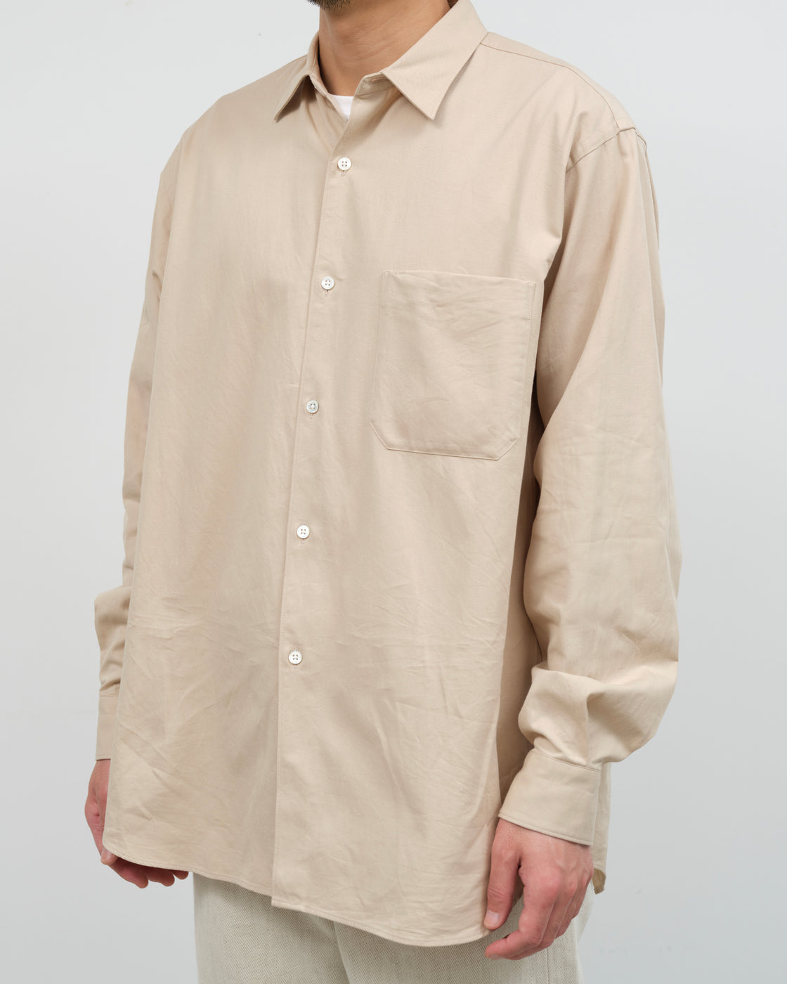 Oblada Twill Authentic Shirt, Beige