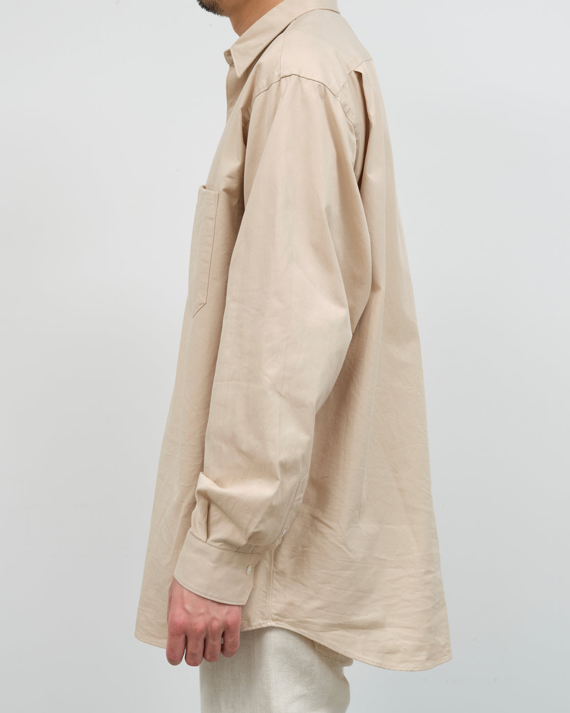 Oblada Twill Authentic Shirt, Beige