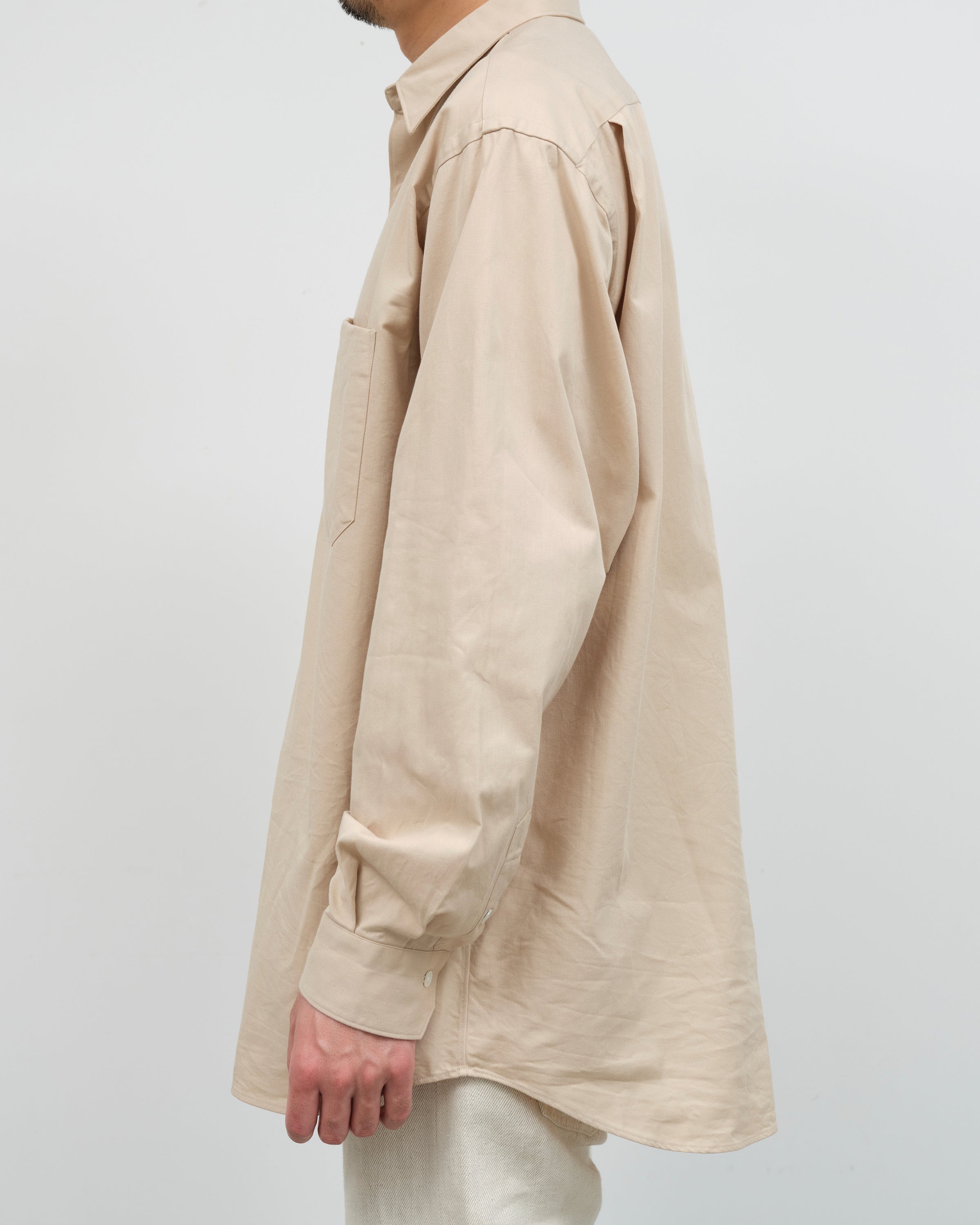 Oblada Twill Authentic Shirt, Beige