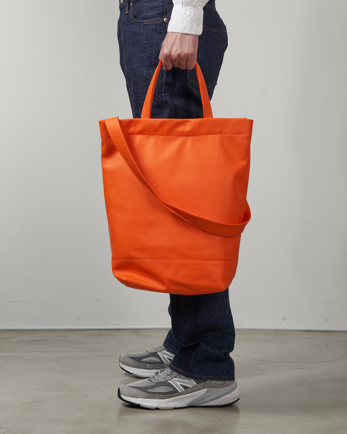 Anonymous BG-03 Leather Tote Bag, Orange