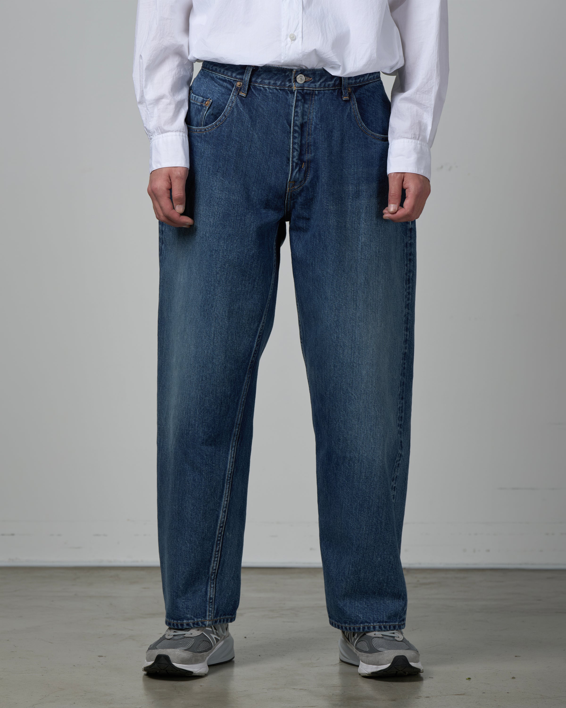 CIOTA Baggy 5 Pocket Pants, Medium Blue