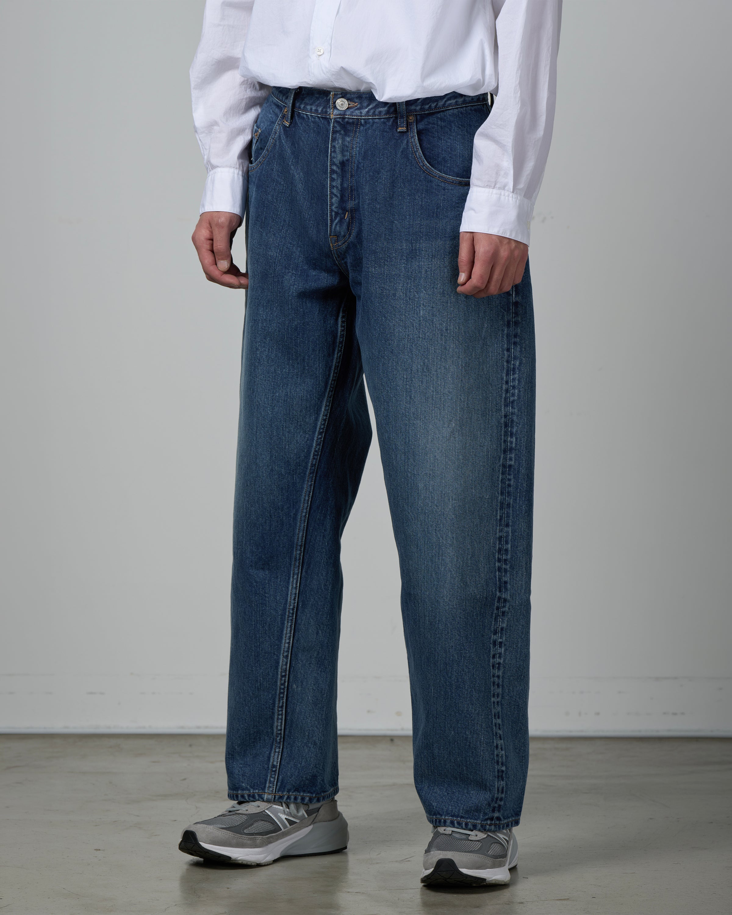 CIOTA Baggy 5 Pocket Pants, Medium Blue