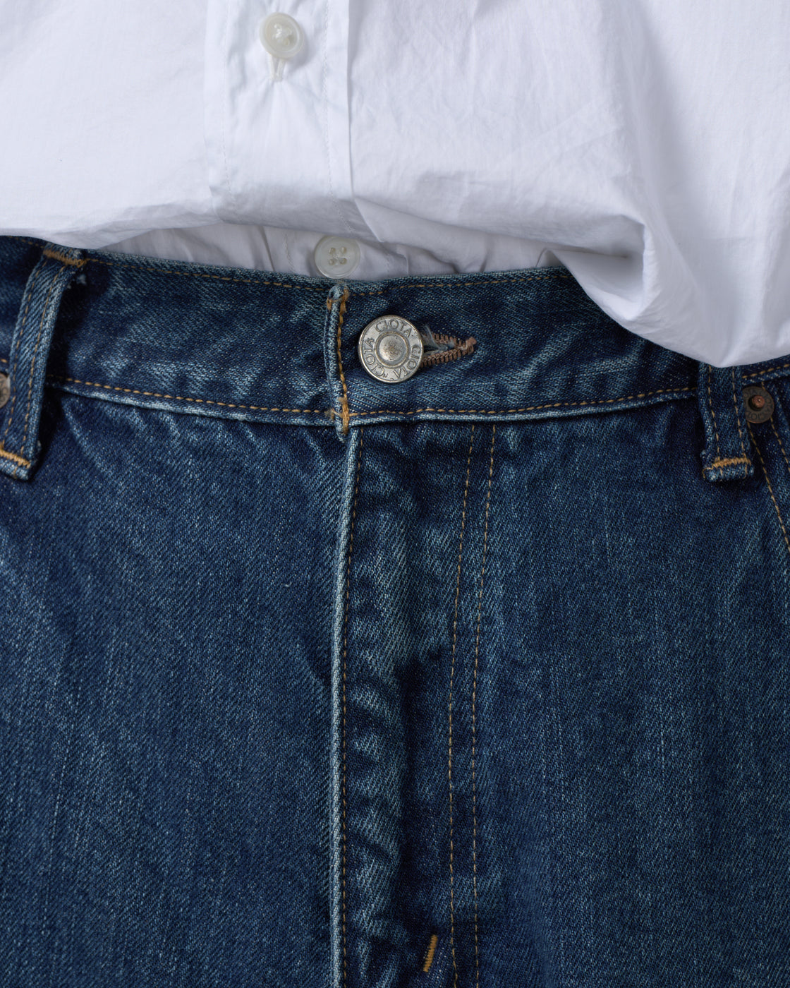 CIOTA Baggy 5 Pocket Pants, Medium Blue