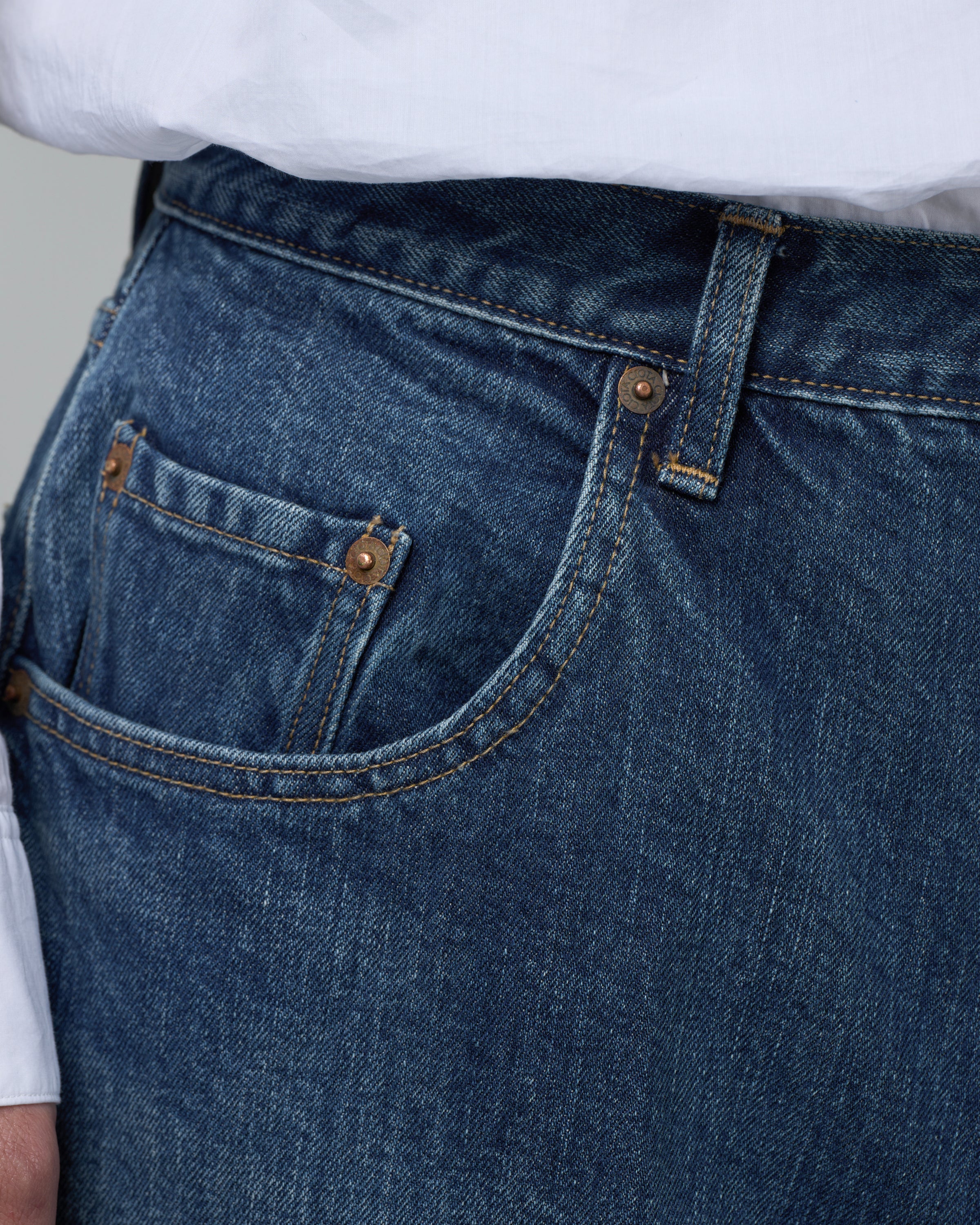 CIOTA Baggy 5 Pocket Pants, Medium Blue