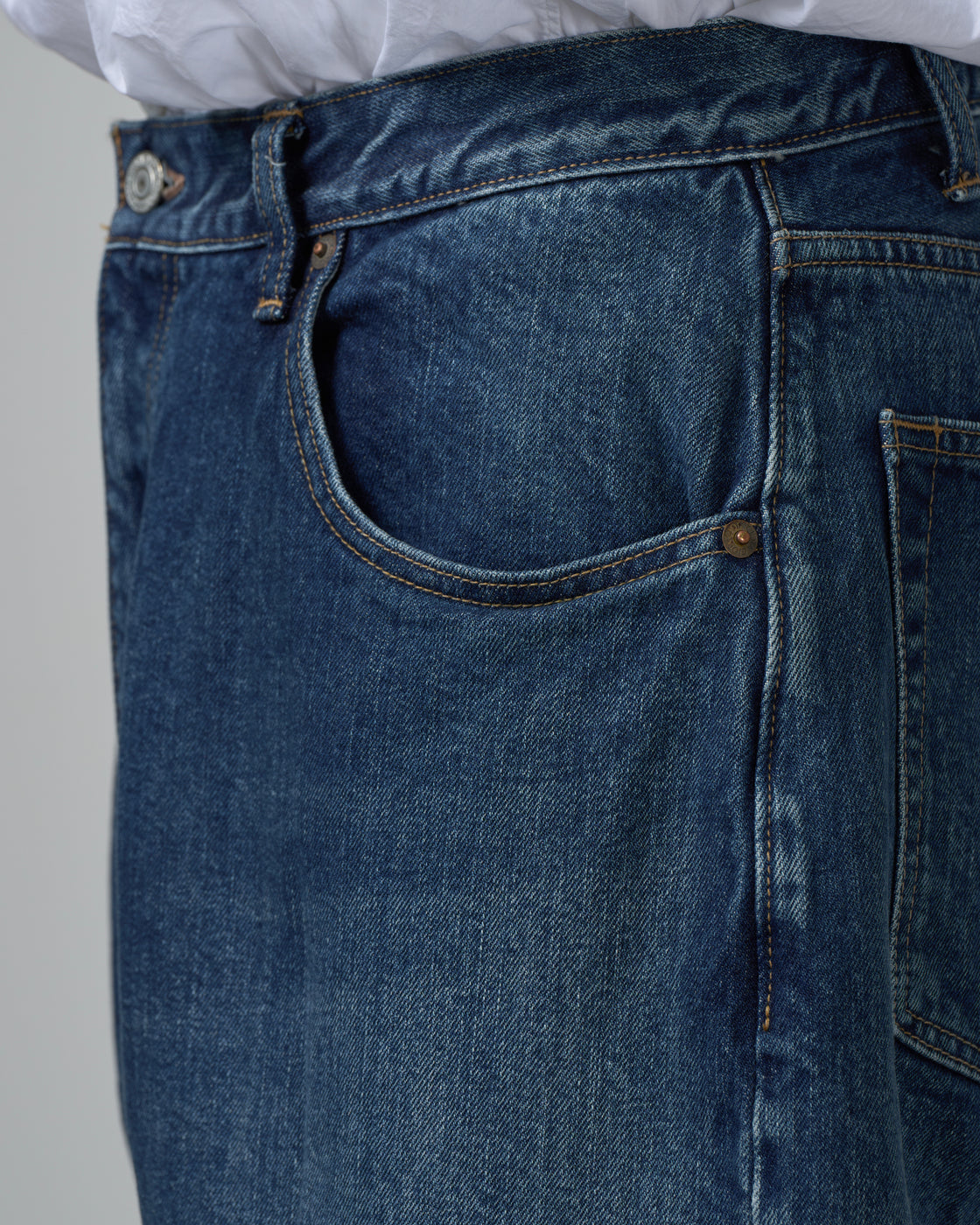 CIOTA Baggy 5 Pocket Pants, Medium Blue