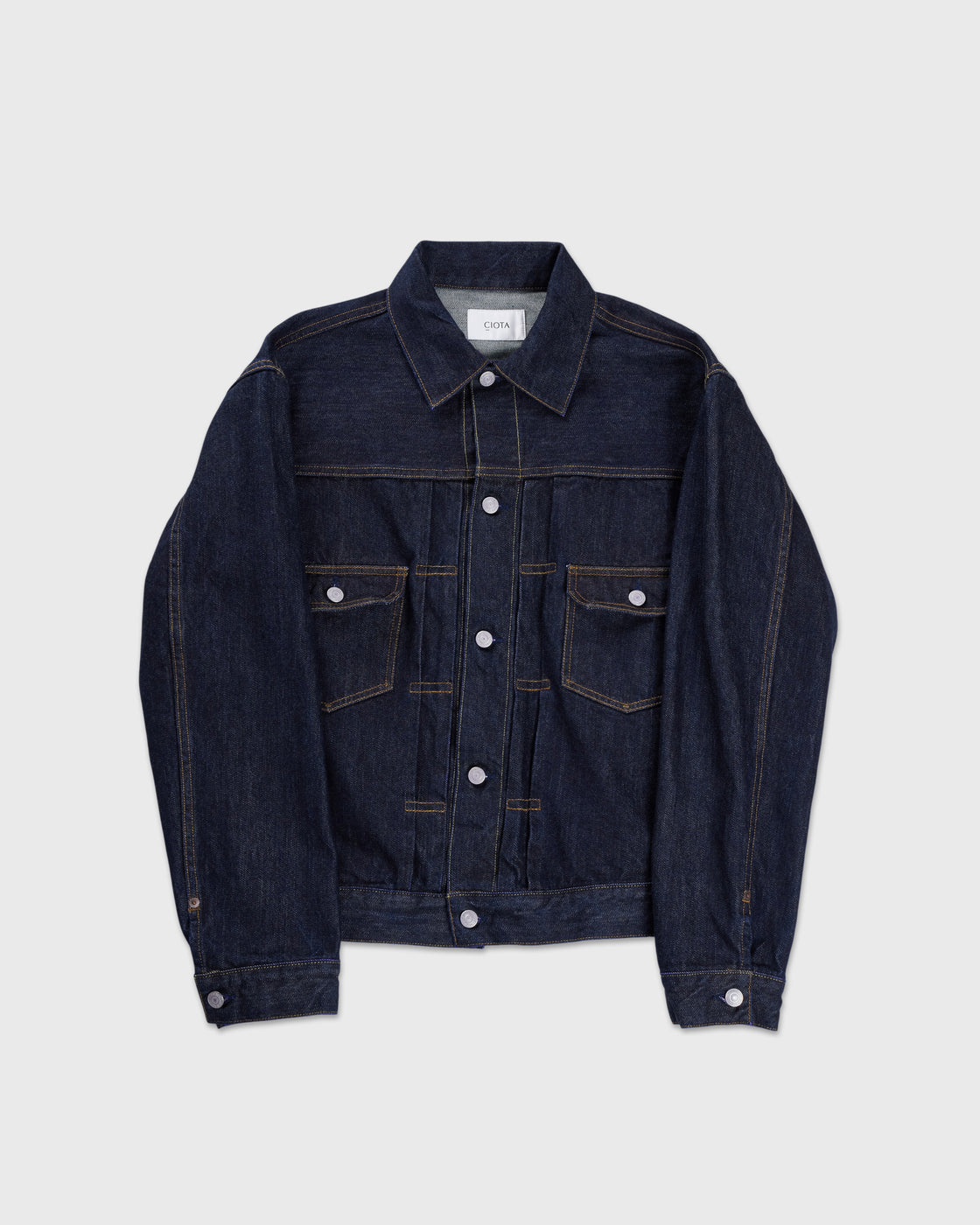 CIOTA Double Pocket Denim Jacket, Navy