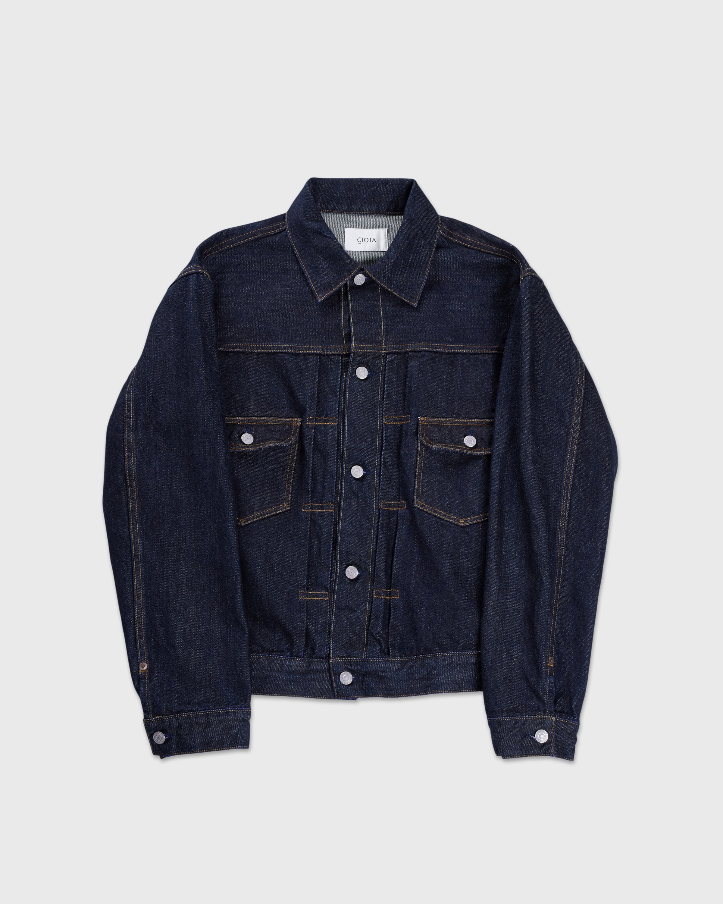 CIOTA Double Pocket Denim Jacket, Navy