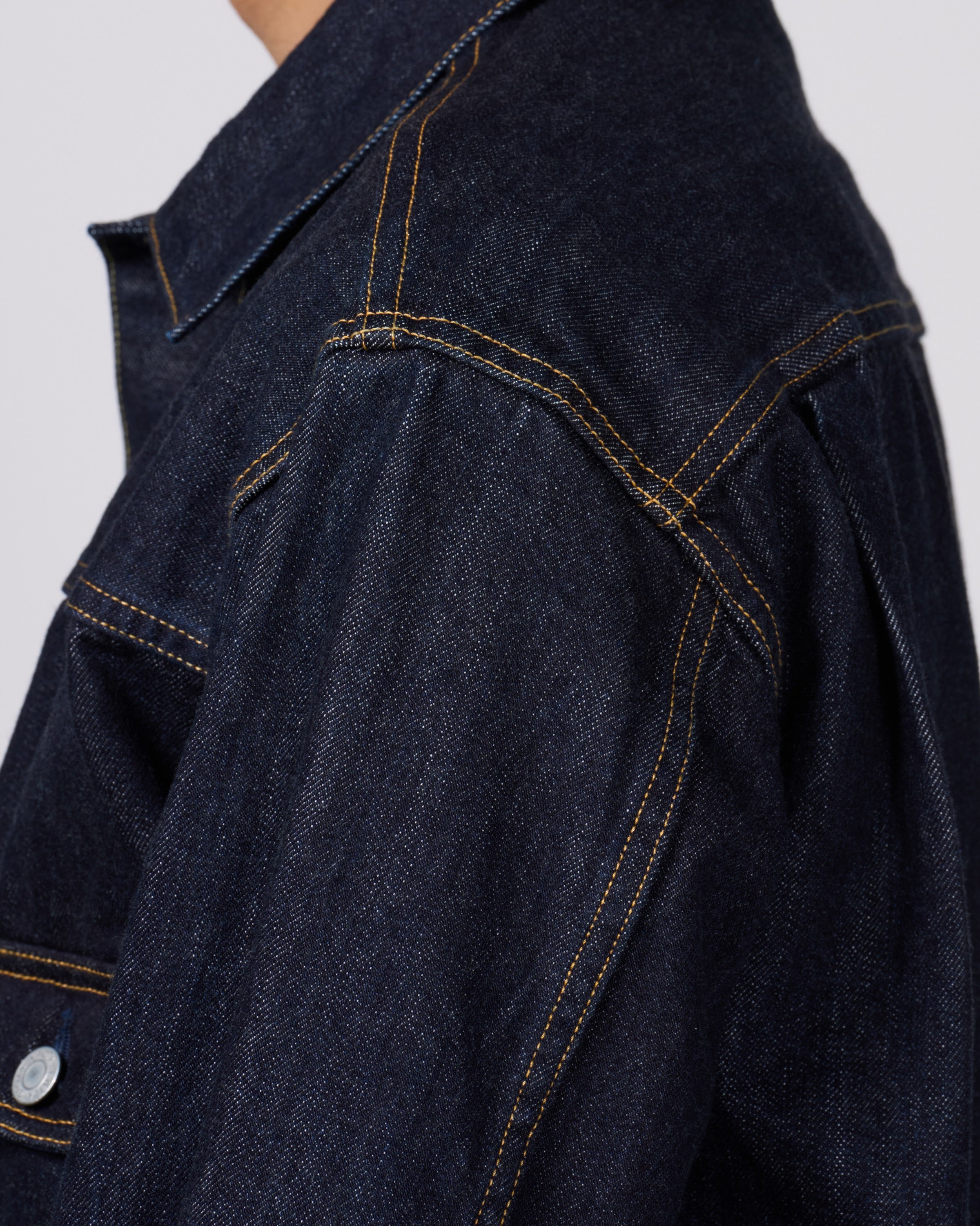 CIOTA Double Pocket Denim Jacket, Navy